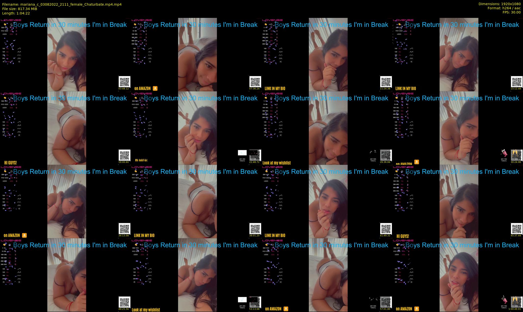 mariana_c — 65 minute Chaturbate female cam show recording, 1080p, Aug 3, 2022