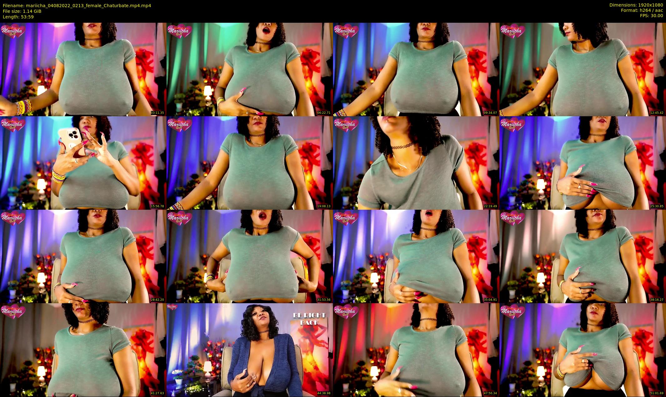 mariicha — 54 minute Chaturbate female cam show recording, 1080p, Aug 4, 2022