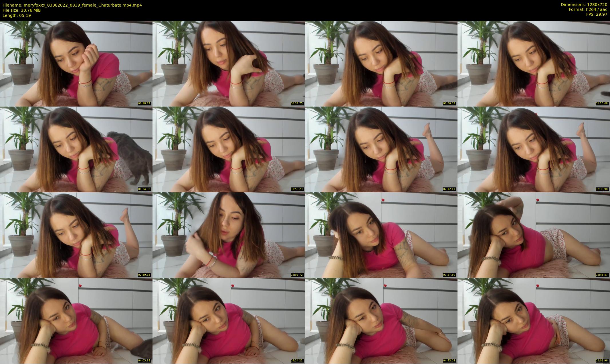 meryfoxxx — 6 minute Chaturbate female cam show recording, 720p, Aug 3, 2022