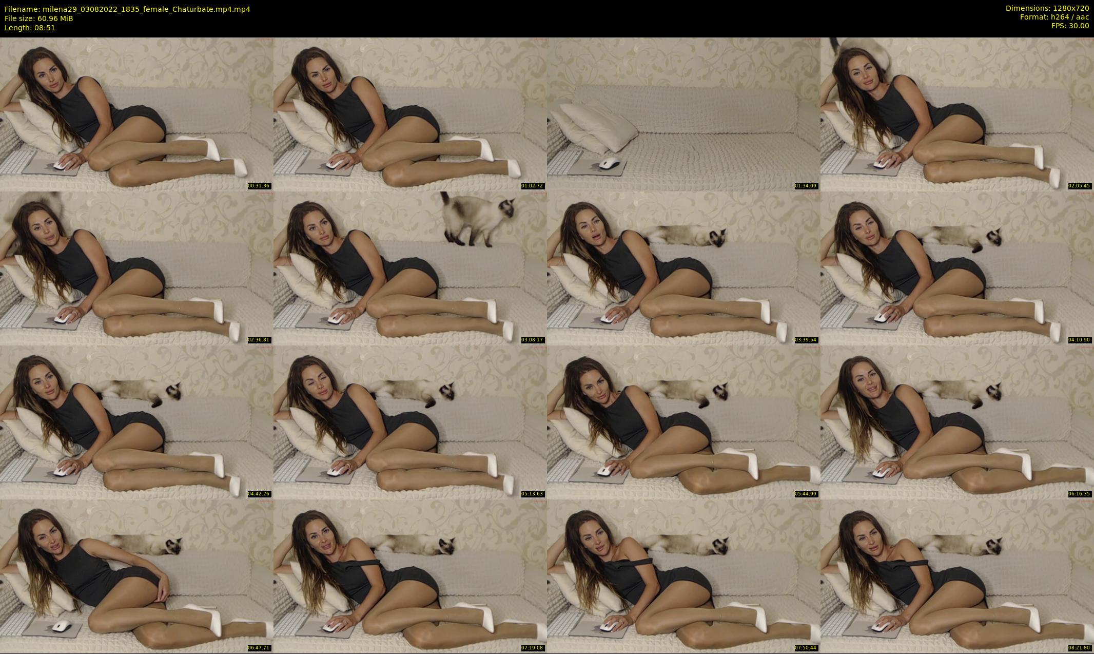 milena29 — 9 minute Chaturbate female cam show recording, 720p, Aug 3, 2022