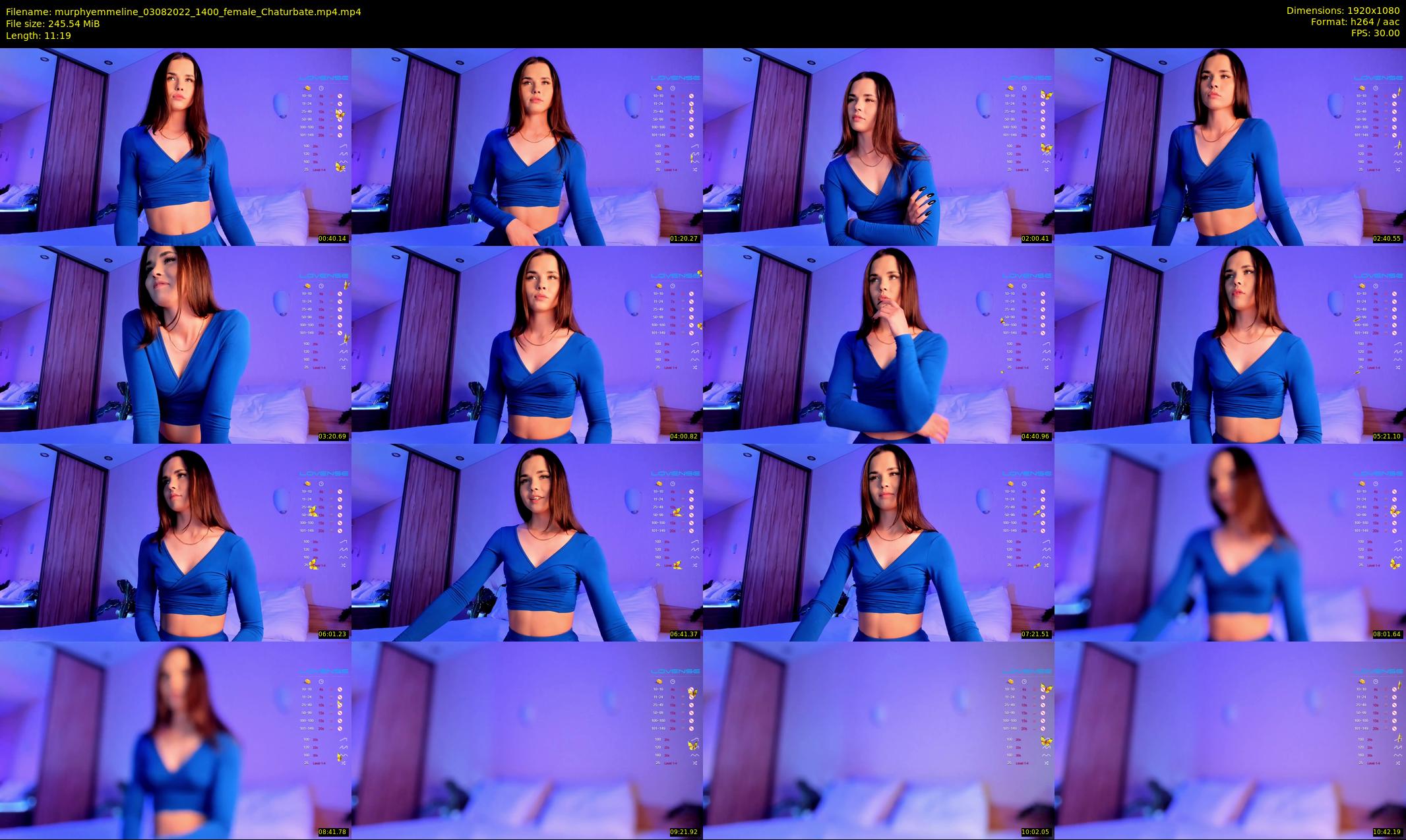 murphyemmeline — 12 minute Chaturbate female cam show recording, 1080p, Aug 3, 2022