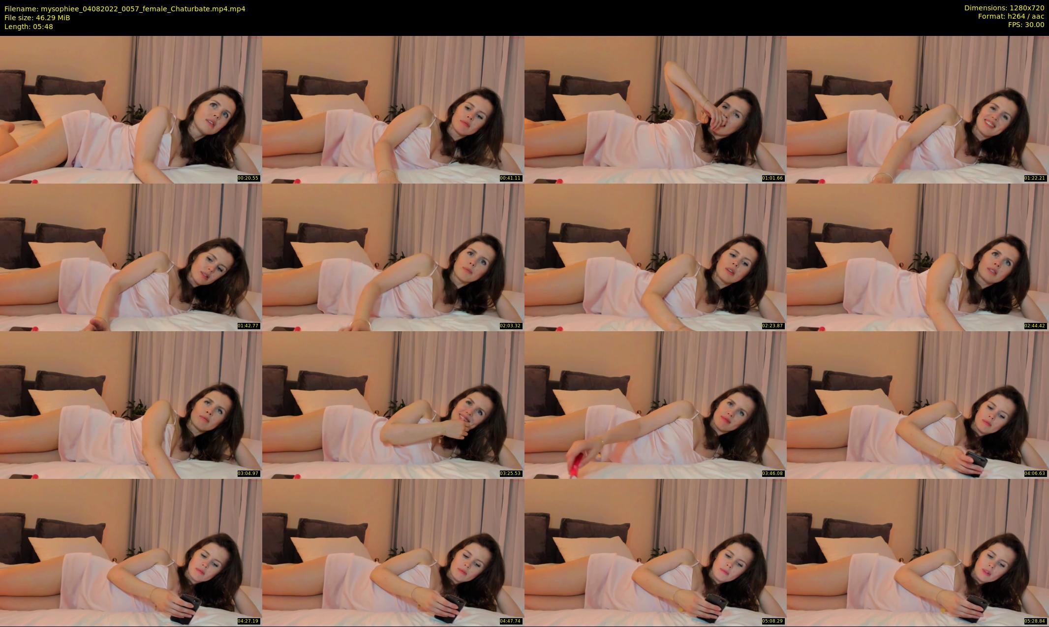 mysophiee — 6 minute Chaturbate female cam show recording, 720p, Aug 4, 2022