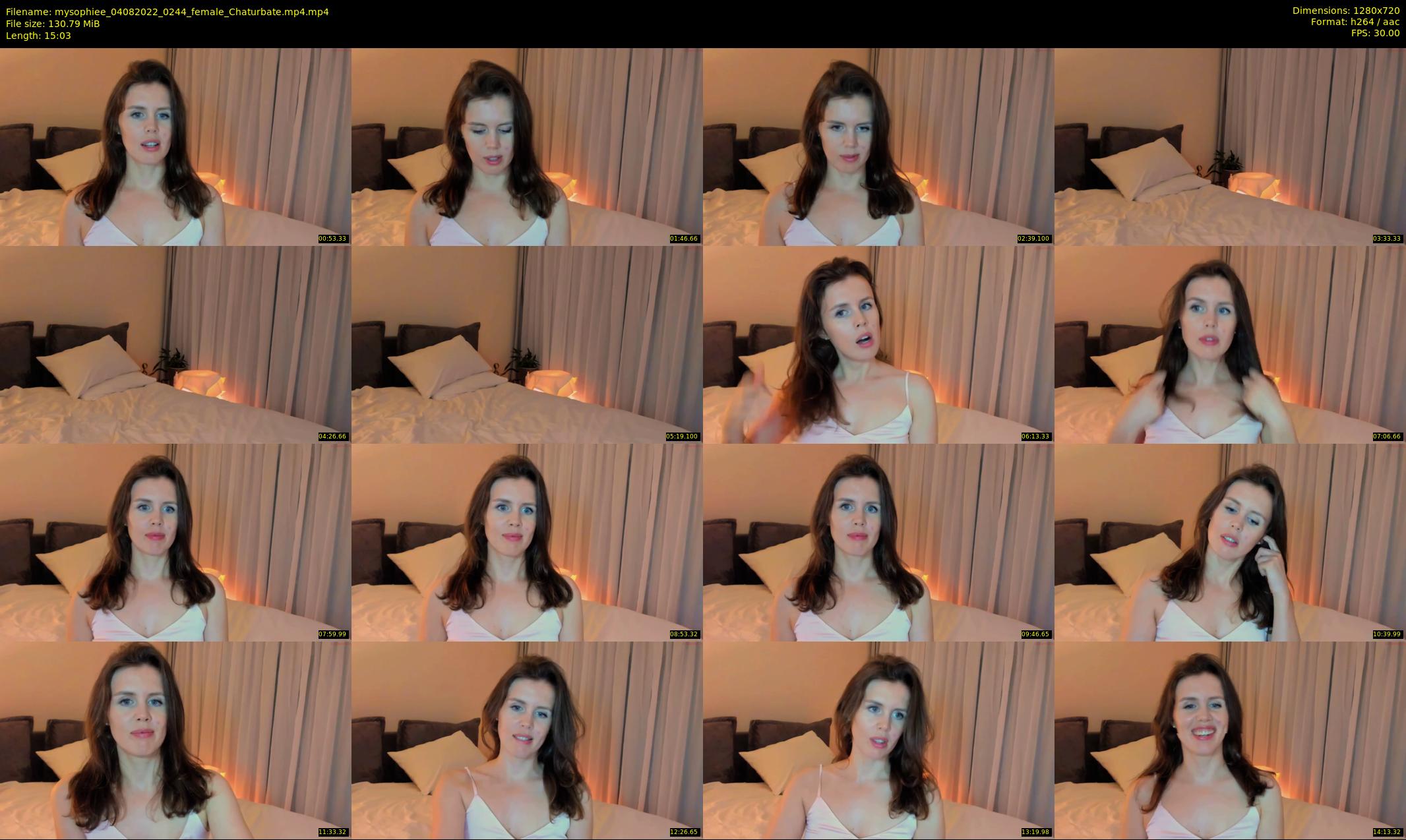 mysophiee — 16 minute Chaturbate female cam show recording, 720p, Aug 4, 2022