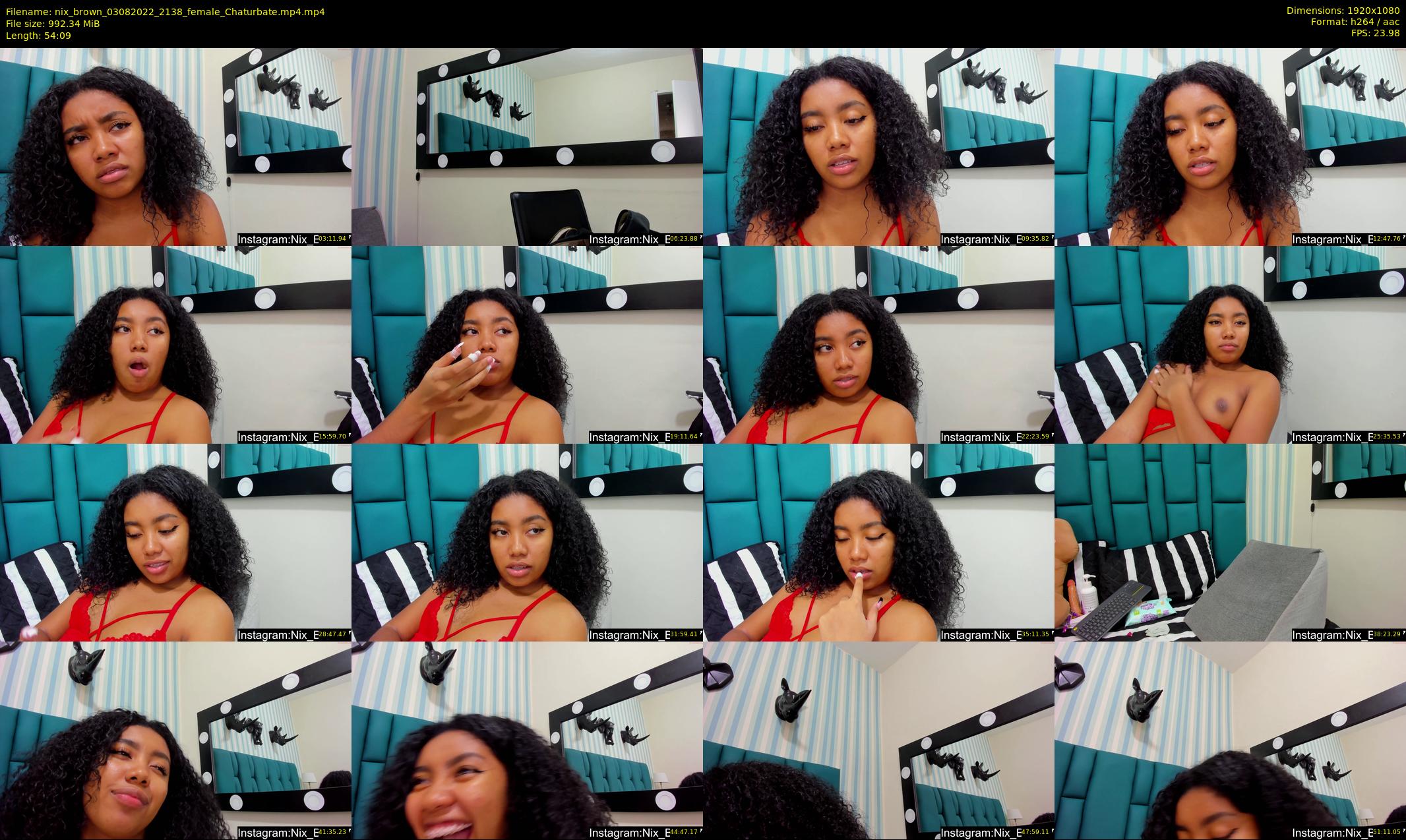 nix_brown — 55 minute Chaturbate female cam show recording, 1080p, Aug 3, 2022