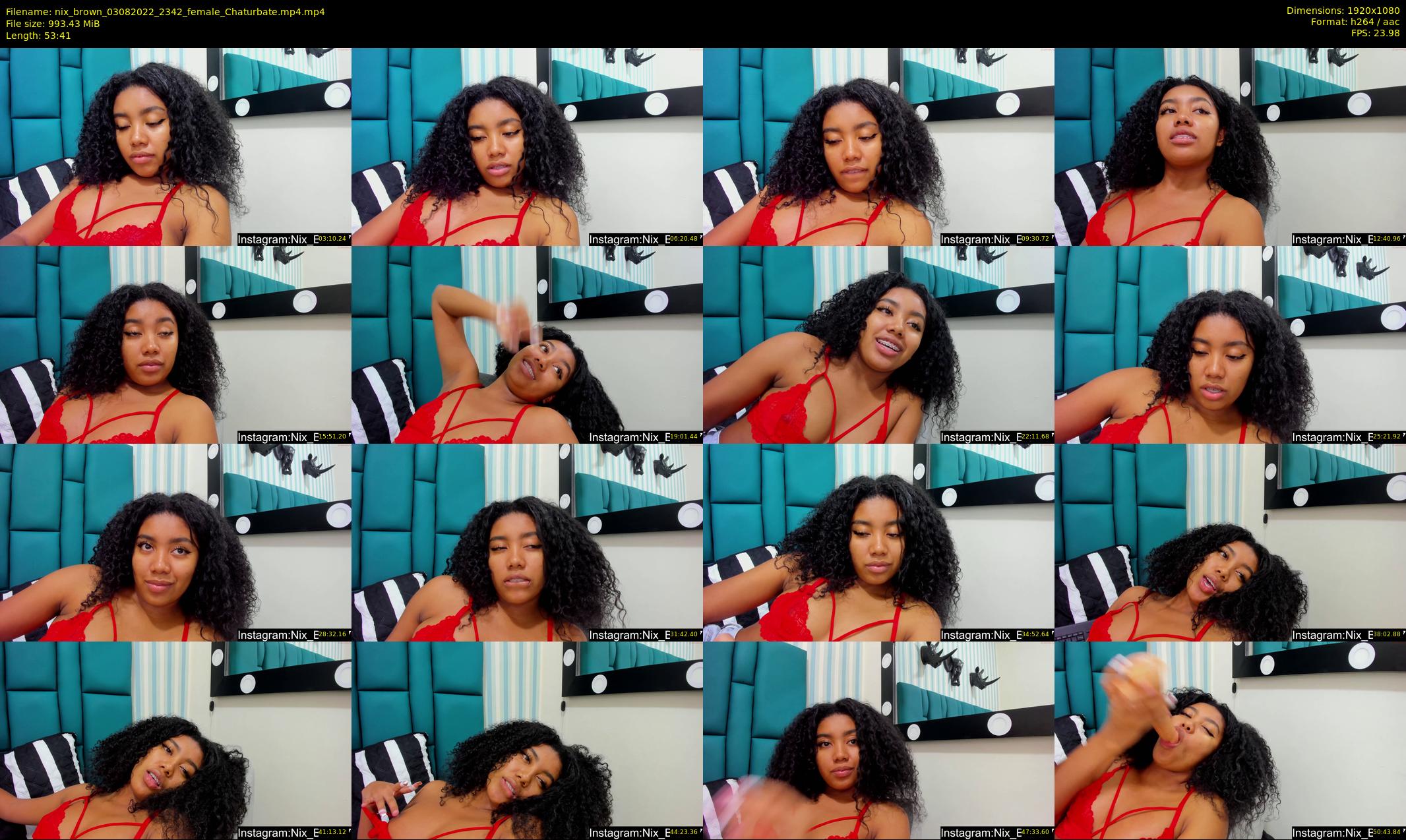 nix_brown — 54 minute Chaturbate female cam show recording, 1080p, Aug 3, 2022
