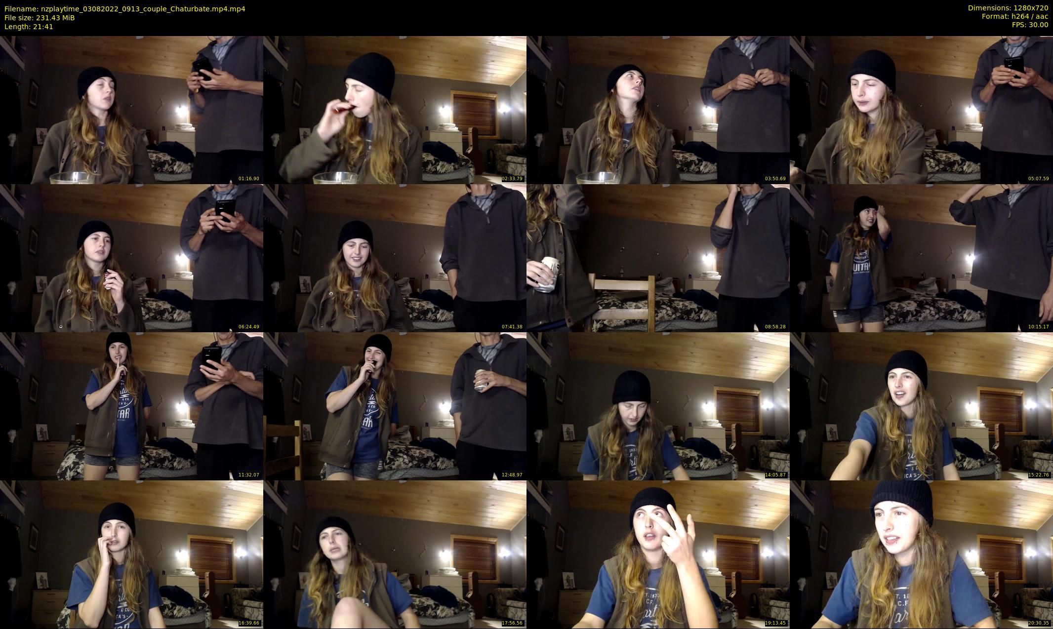 nzplaytime — 22 minute Chaturbate couple cam show recording, 720p, Aug 3, 2022