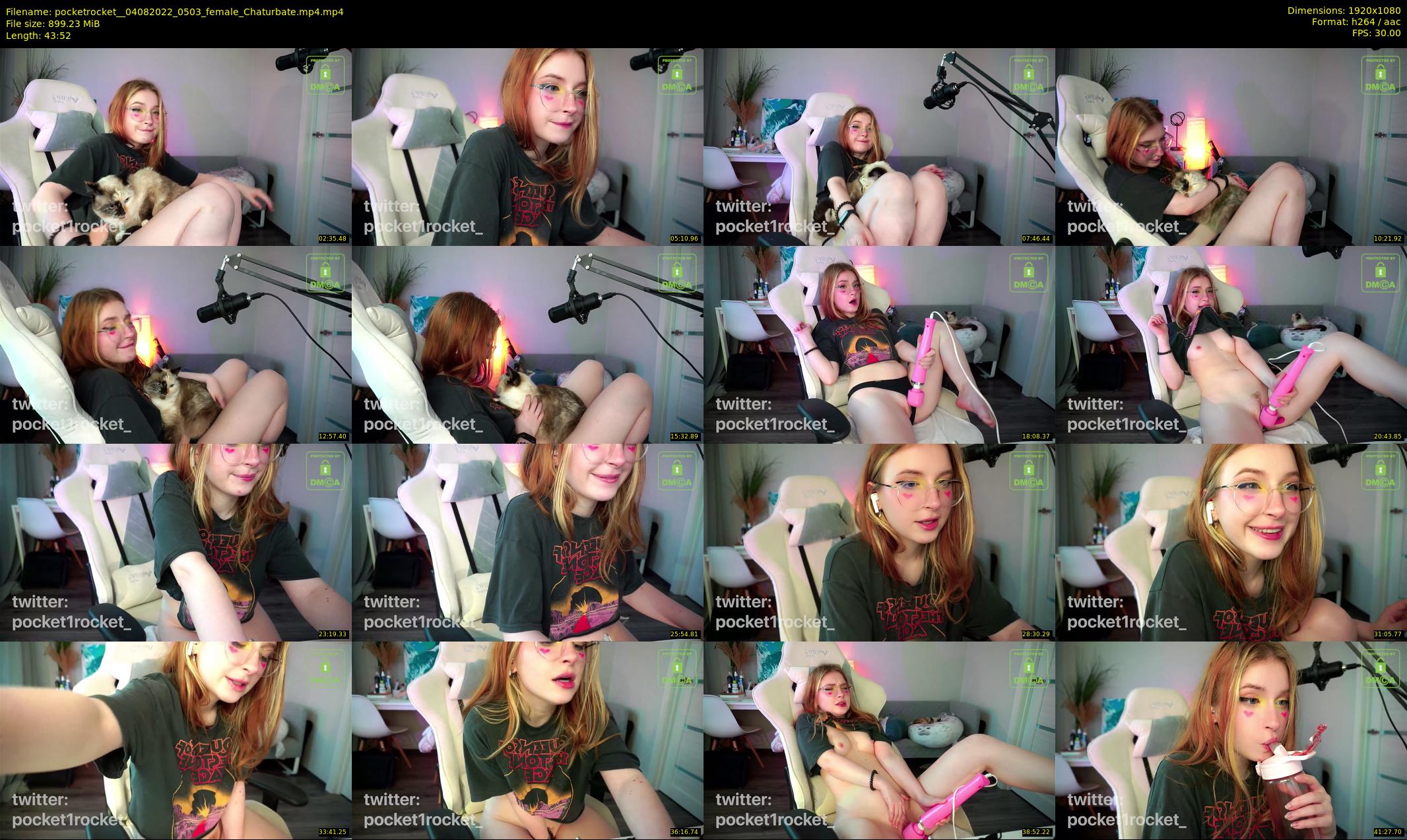 pocketrocket_ — 44 minute Chaturbate female cam show recording, 1080p, Aug 4, 2022