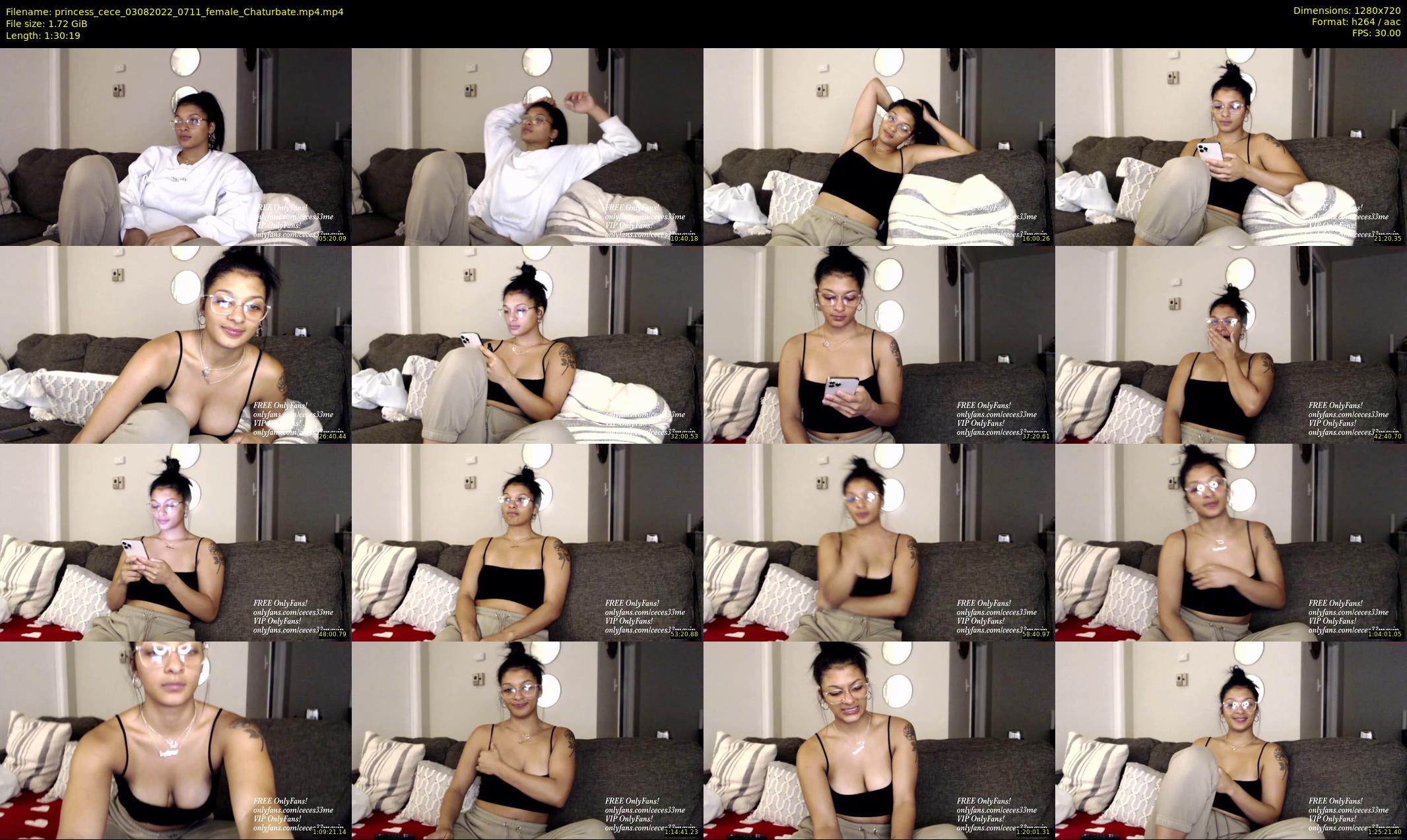 princess_cece — 91 minute Chaturbate female cam show recording, 720p, Aug 3, 2022