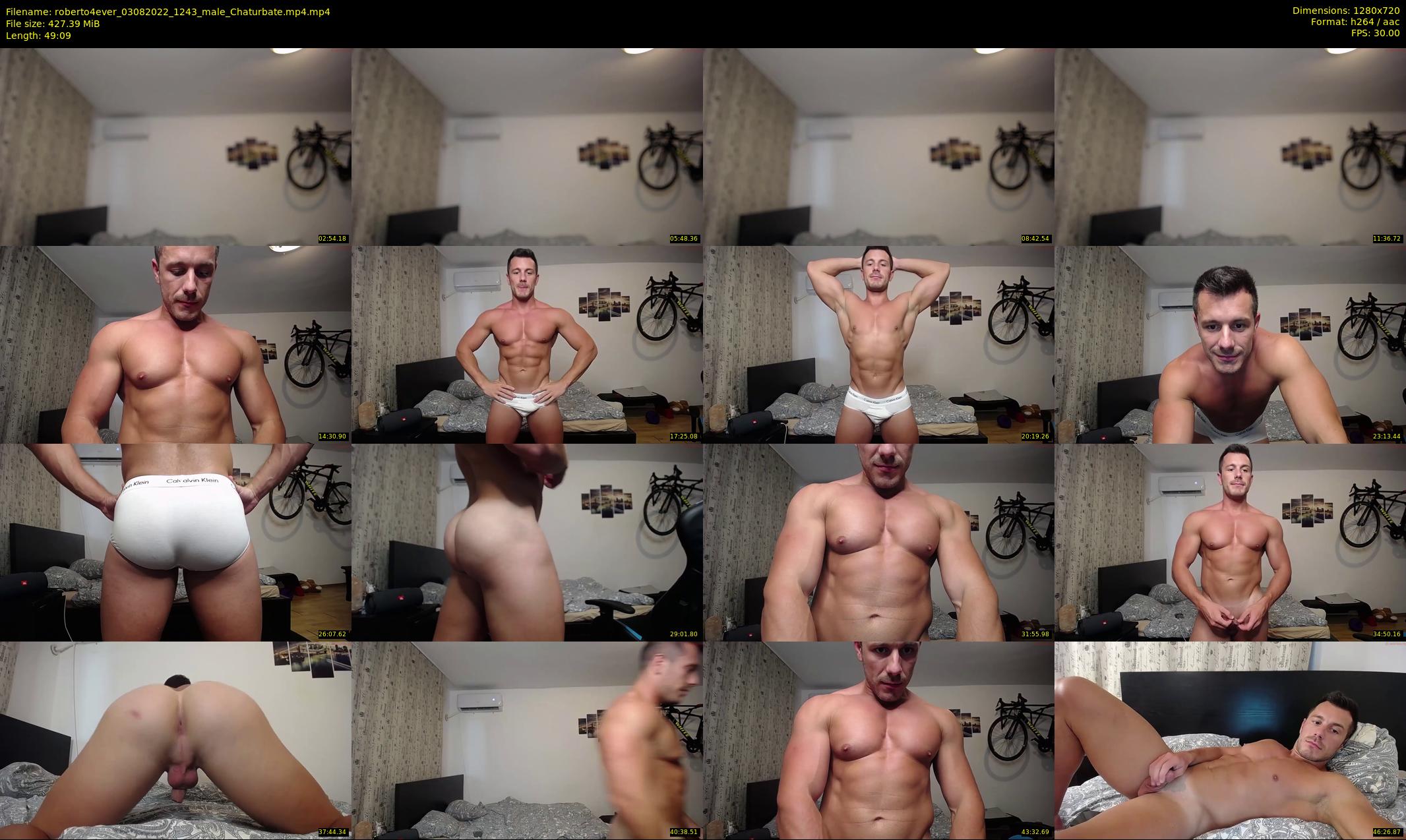 roberto4ever — 50 minute Chaturbate male cam show recording, 720p, Aug 3, 2022
