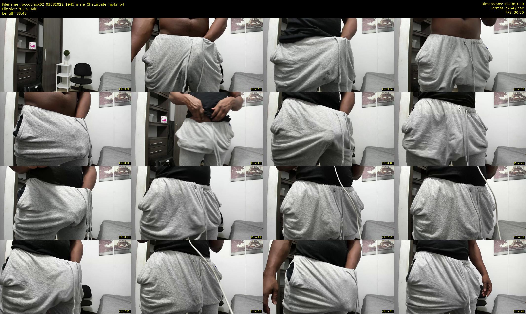 roccoblack02 — 34 minute Chaturbate male cam show recording, 1080p, Aug 3, 2022
