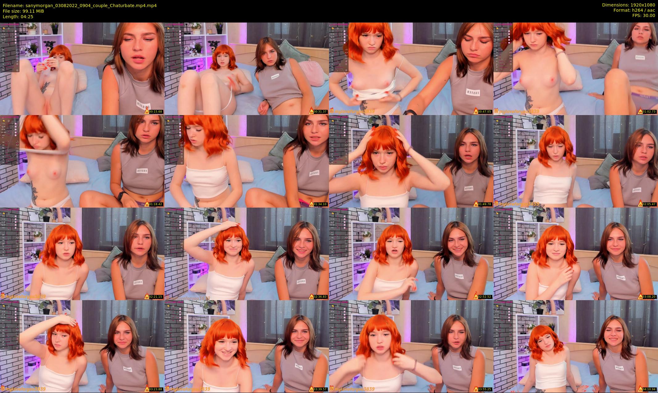 sanymorgan — 5 minute Chaturbate couple cam show recording, 1080p, Aug 3, 2022