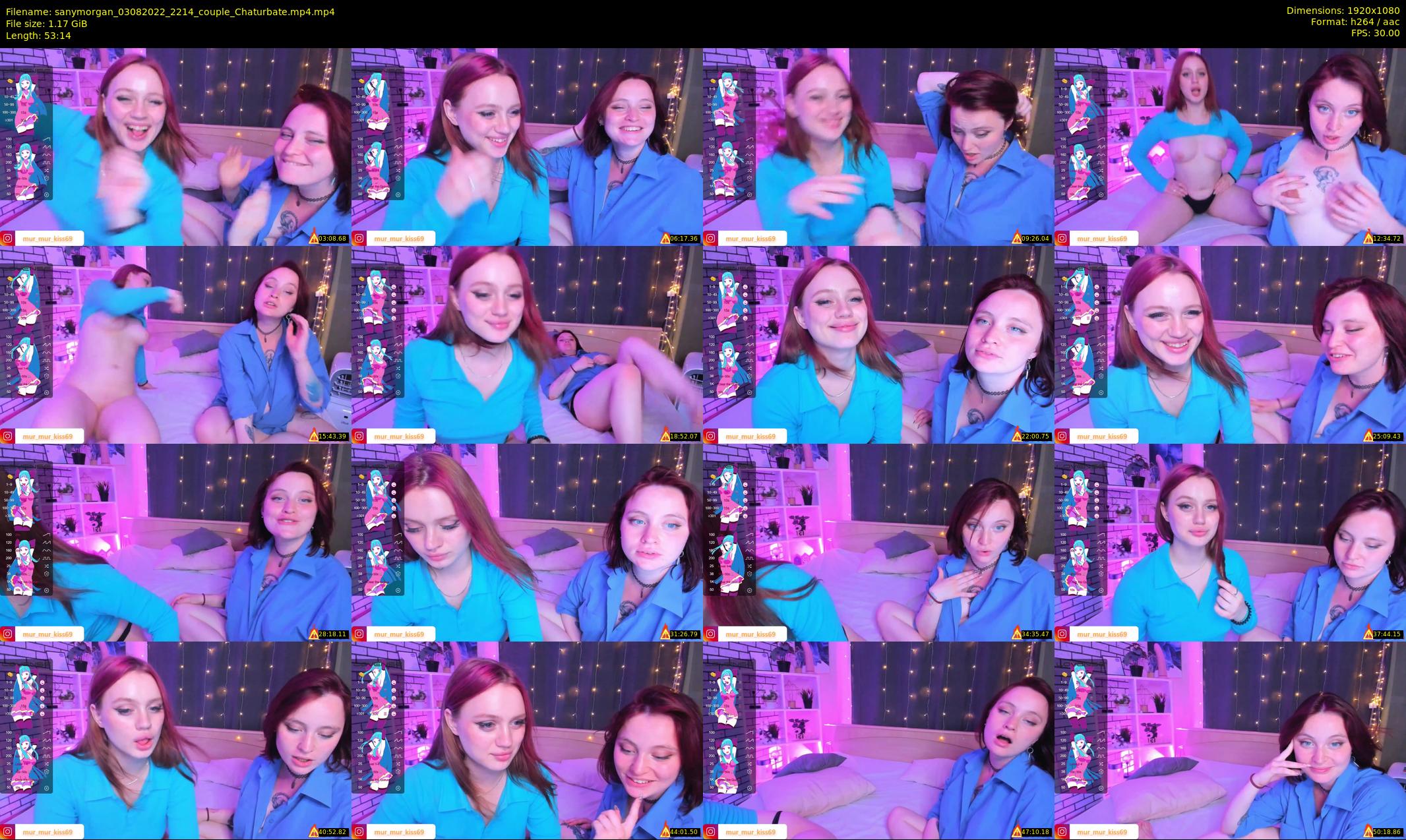 sanymorgan — 54 minute Chaturbate couple cam show recording, 1080p, Aug 3, 2022