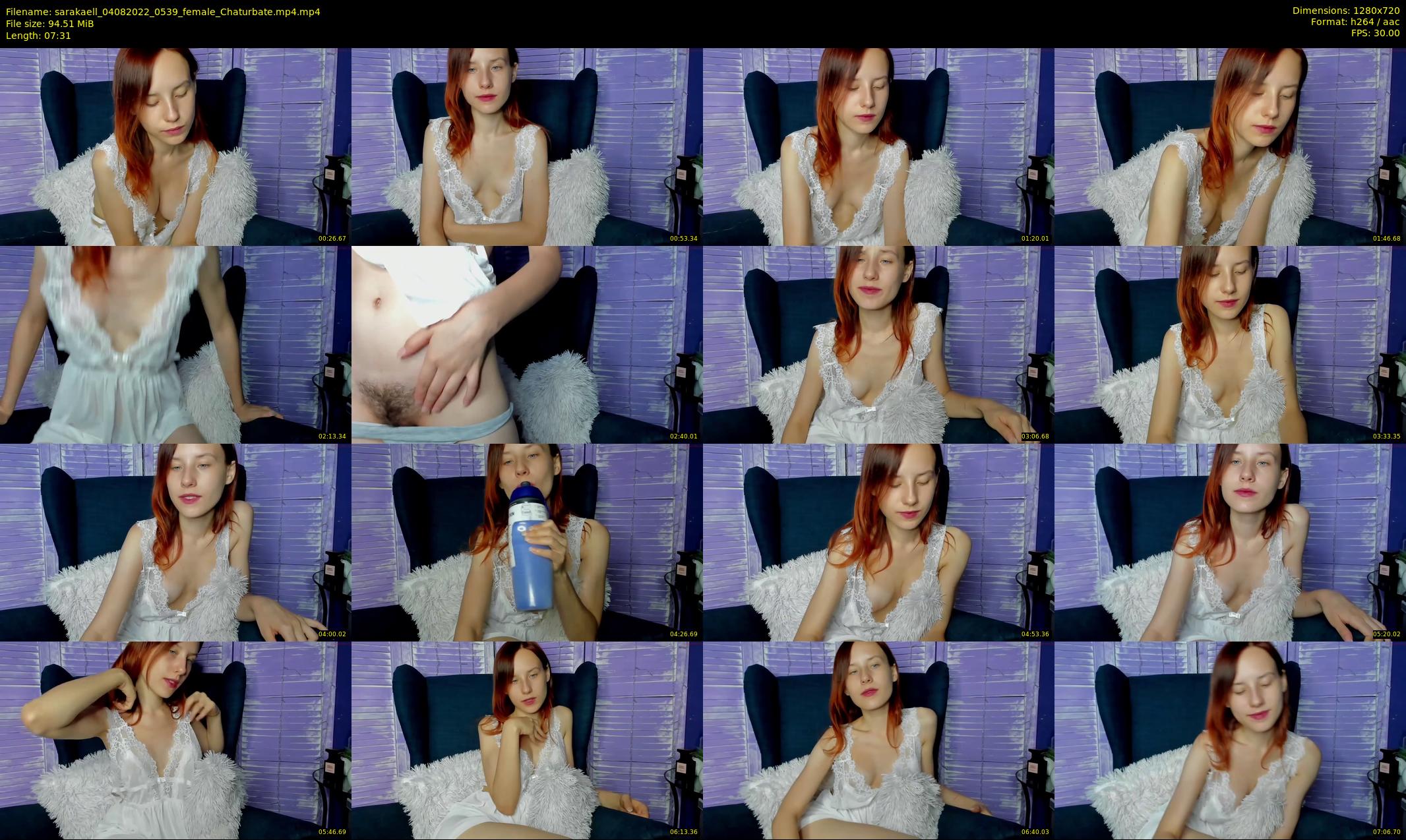 sarakaell — 8 minute Chaturbate female cam show recording, 720p, Aug 4, 2022