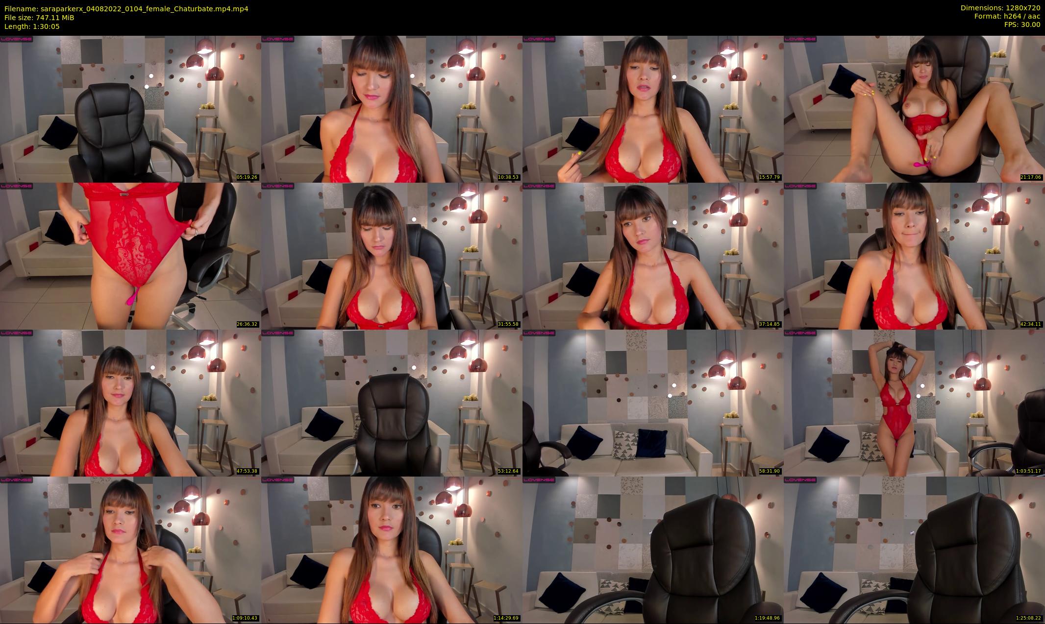 saraparkerx — 91 minute Chaturbate female cam show recording, 720p, Aug 4, 2022
