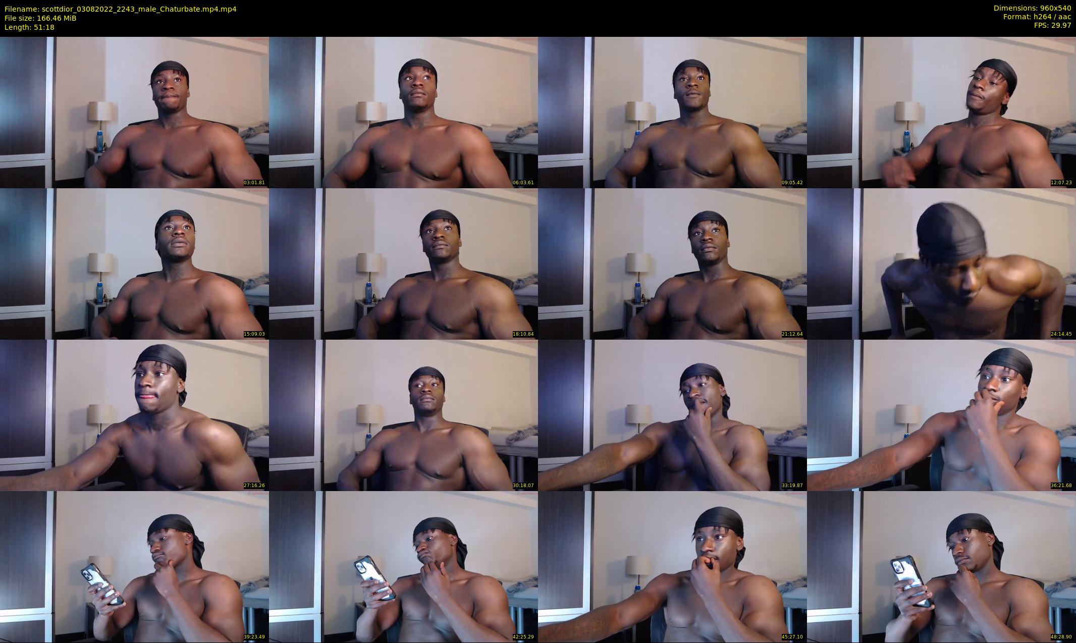 scottdior — 52 minute Chaturbate male cam show recording, 480p, Aug 3, 2022