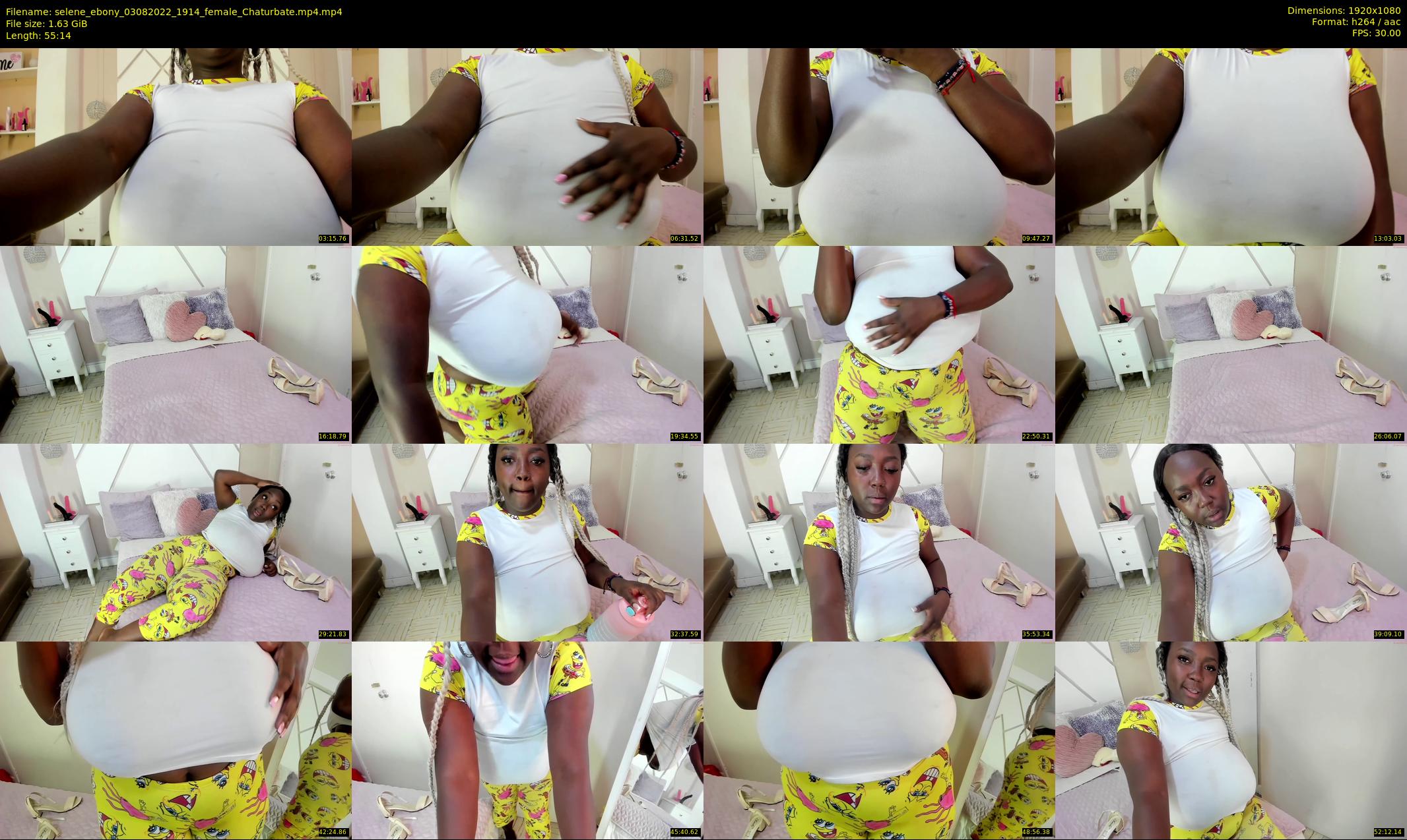 selene_ebony — 56 minute Chaturbate female cam show recording, 1080p, Aug 3, 2022