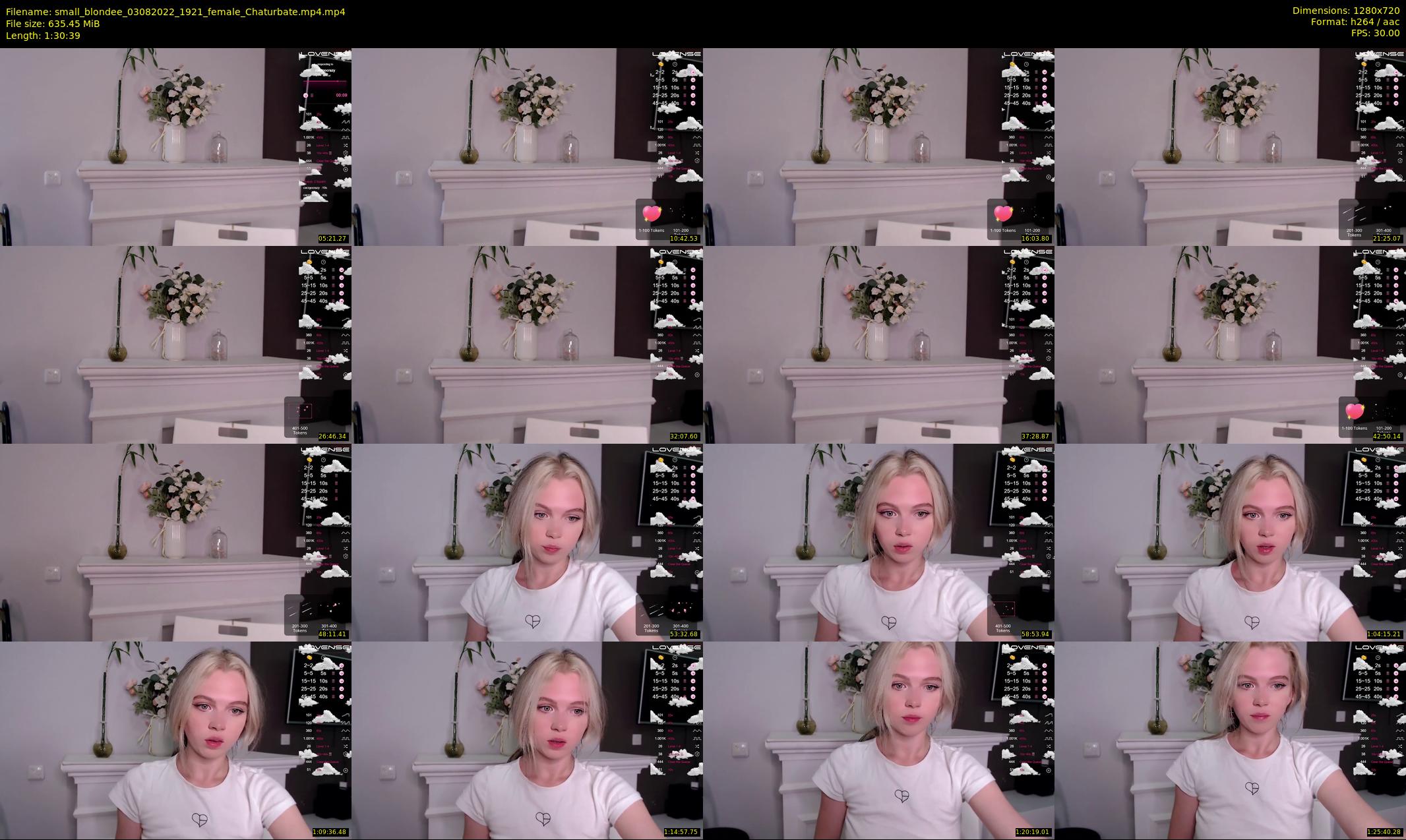 small_blondee — 91 minute Chaturbate female cam show recording, 720p, Aug 3, 2022