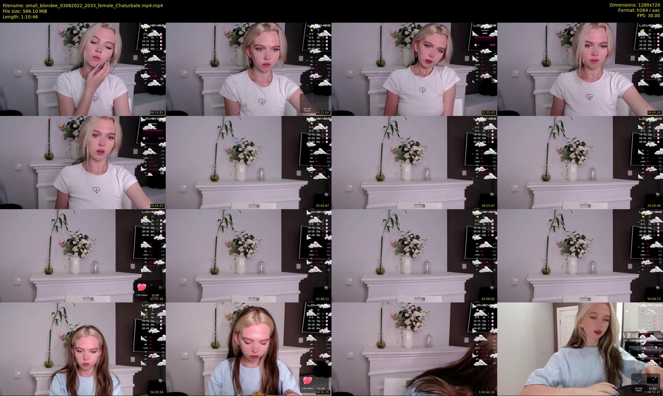 small_blondee — 71 minute Chaturbate female cam show recording, 720p, Aug 3, 2022