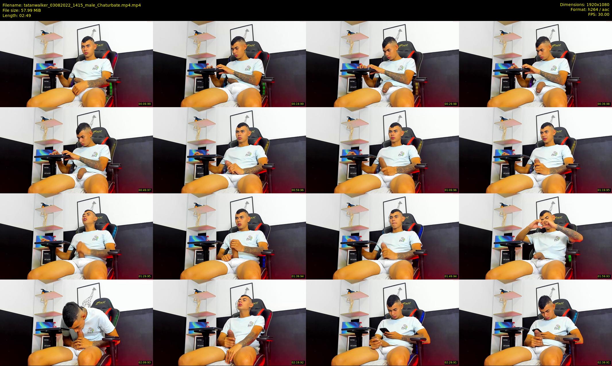 tatanwalker — 3 minute Chaturbate male cam show recording, 1080p, Aug 3, 2022