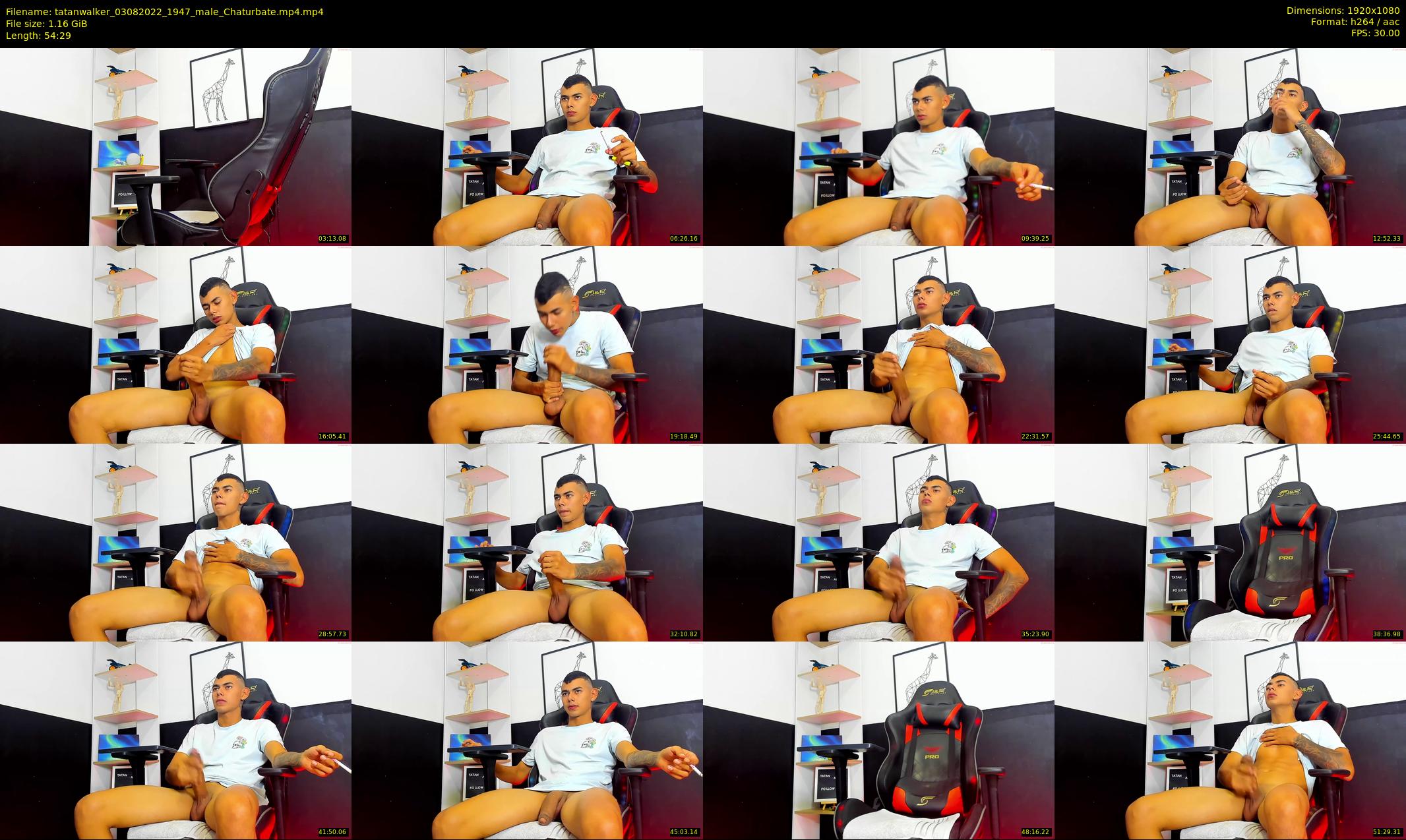 tatanwalker — 55 minute Chaturbate male cam show recording, 1080p, Aug 3, 2022