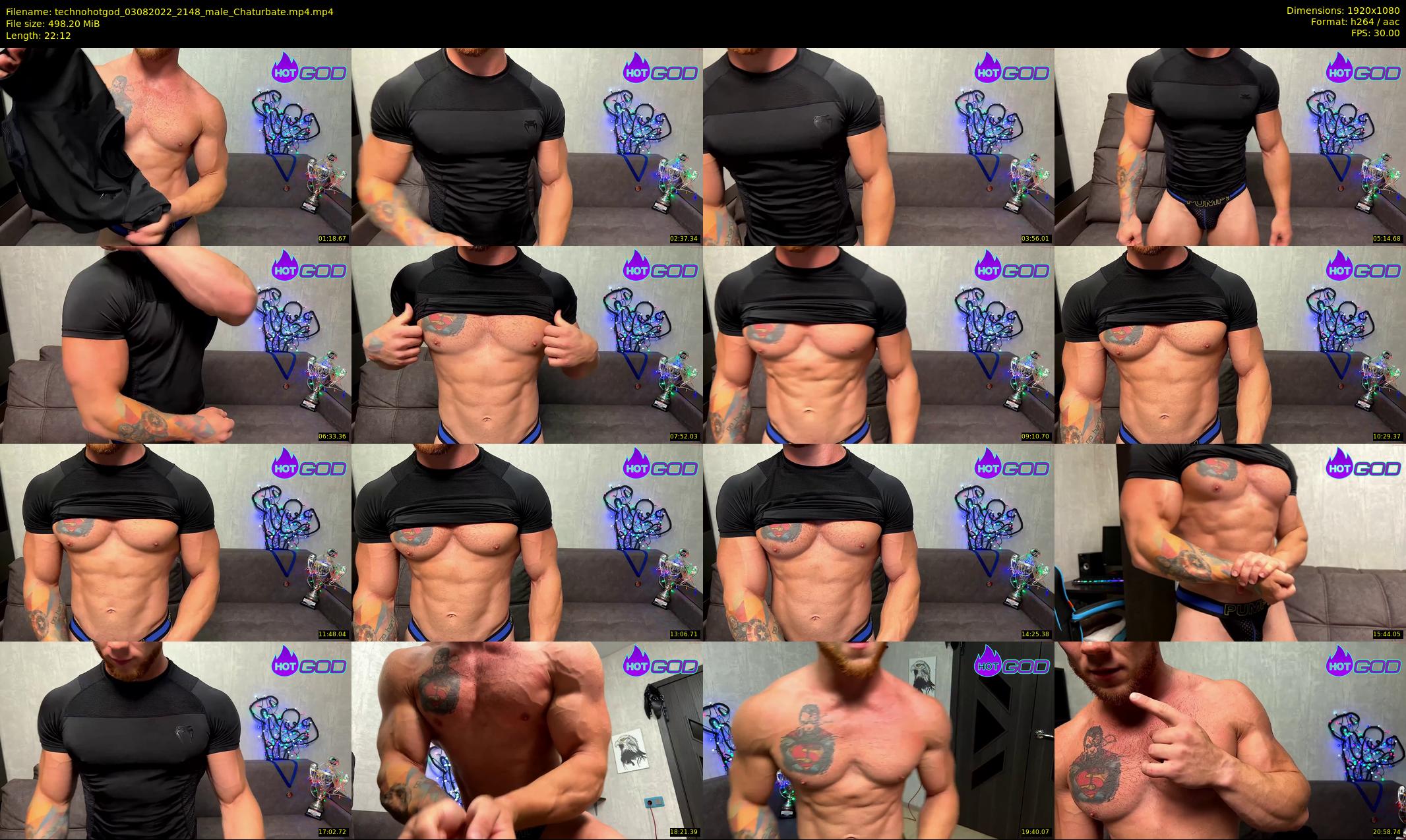 technohotgod — 23 minute Chaturbate male cam show recording, 1080p, Aug 3, 2022