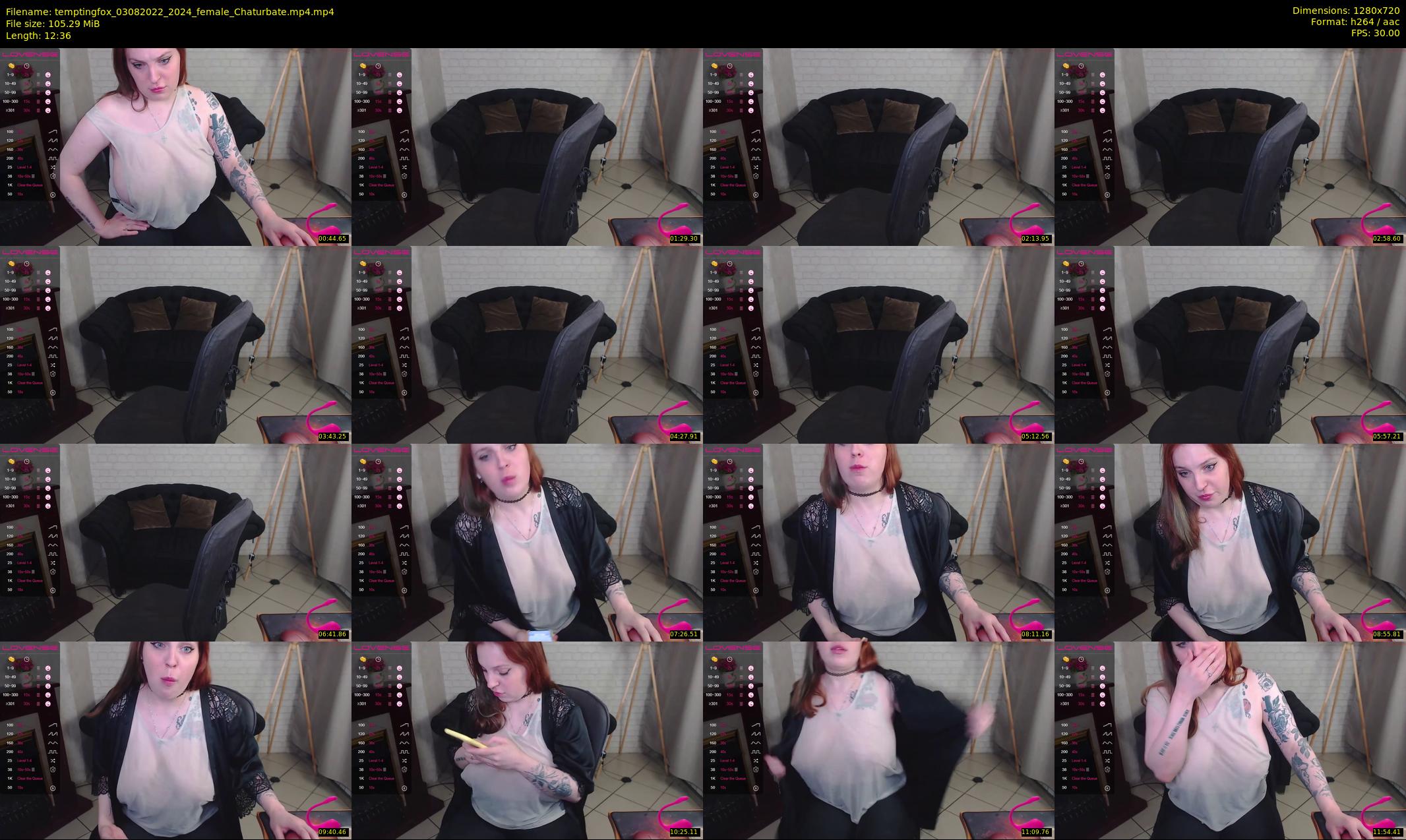 temptingfox — 13 minute Chaturbate female cam show recording, 720p, Aug 3, 2022