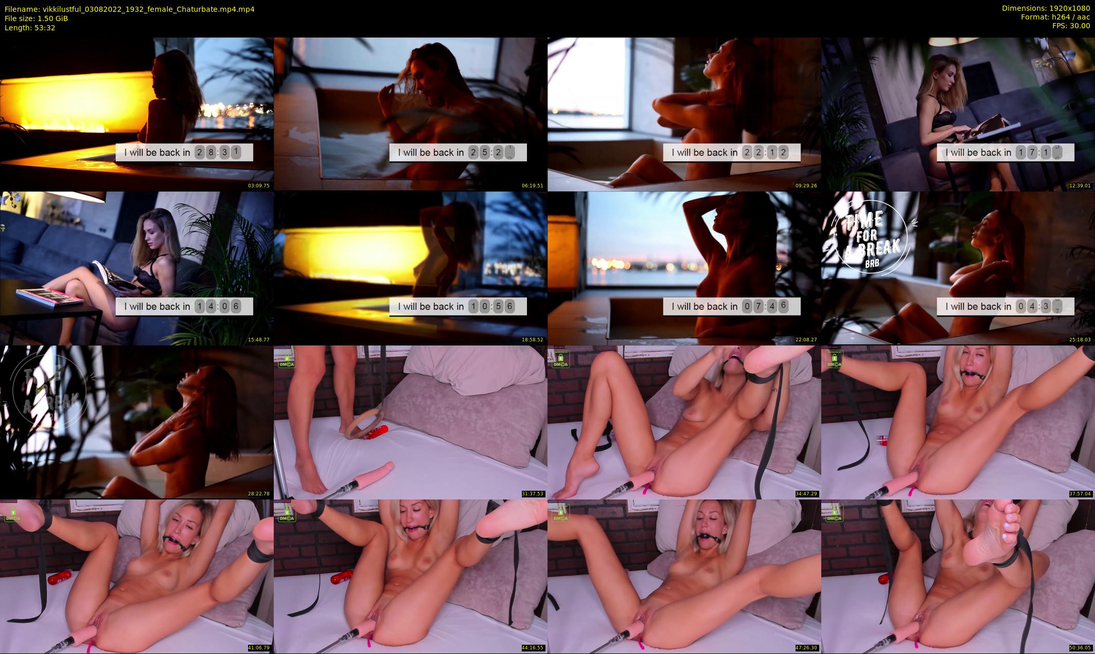 vikkilustful — 54 minute Chaturbate female cam show recording, 1080p, Aug 3, 2022