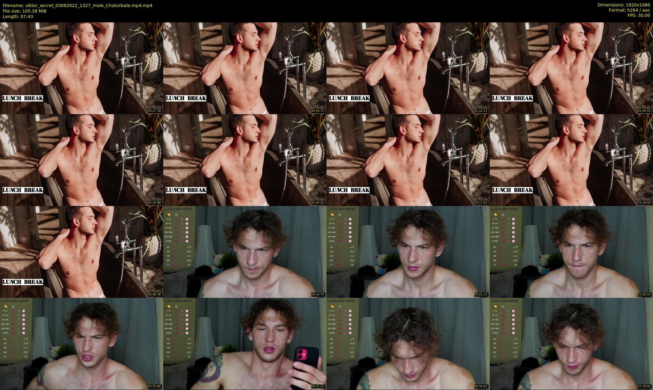 viktor_secret — 8 minute Chaturbate male cam show recording, 1080p, Aug 3, 2022