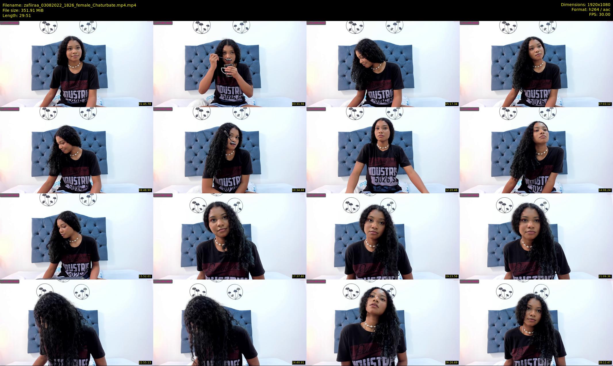 zafiiraa — 30 minute Chaturbate female cam show recording, 1080p, Aug 3, 2022