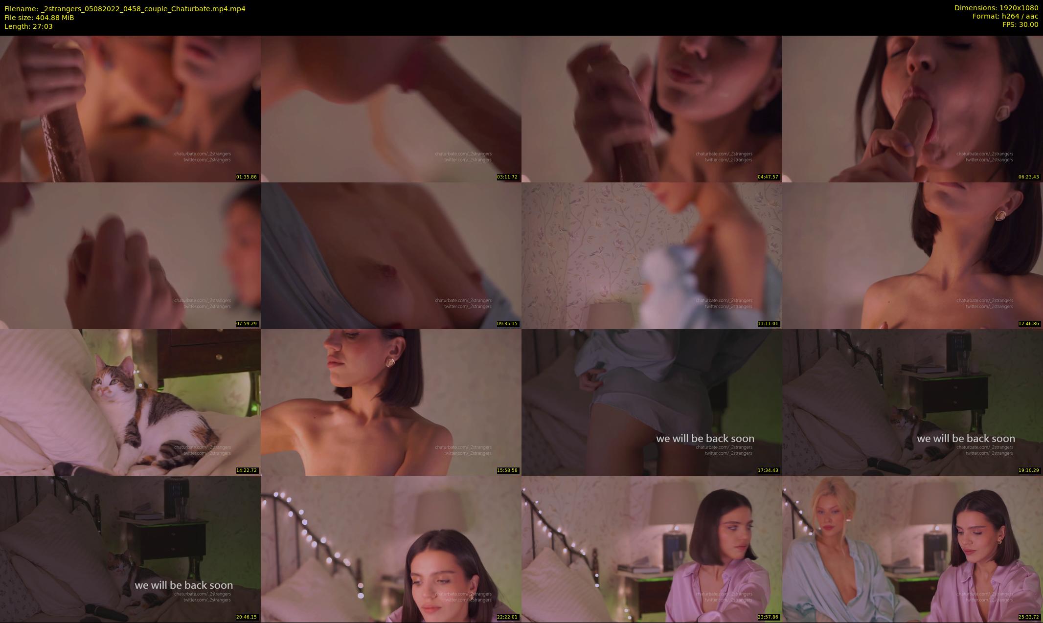_2strangers — 28 minute Chaturbate couple cam show recording, 1080p, Aug 5, 2022
