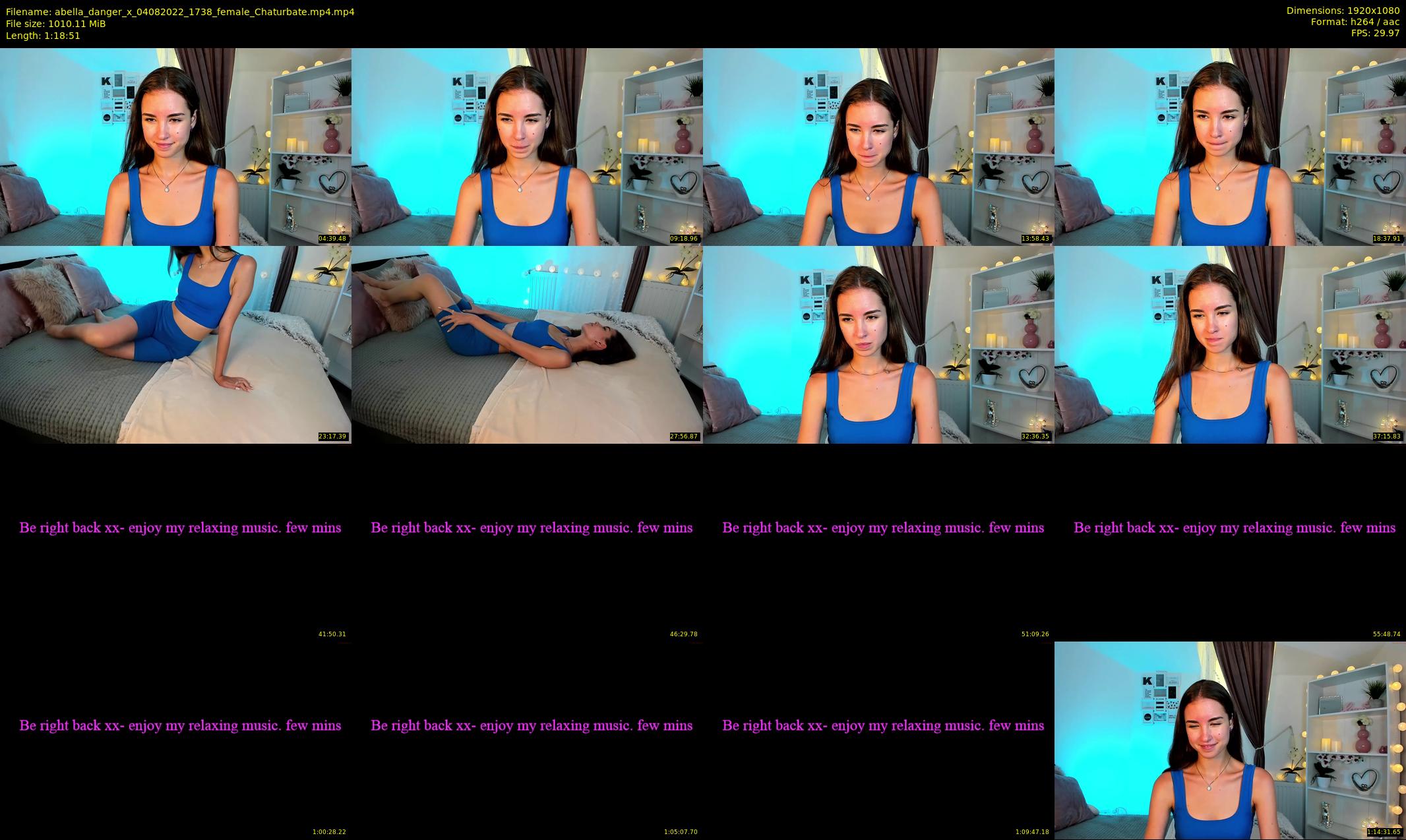 abella_danger_x — 79 minute Chaturbate female cam show recording, 1080p, Aug 4, 2022