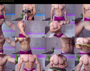 adam_muscle_ — 54 minute Chaturbate male cam show recording, 1080p, Aug 4, 2022