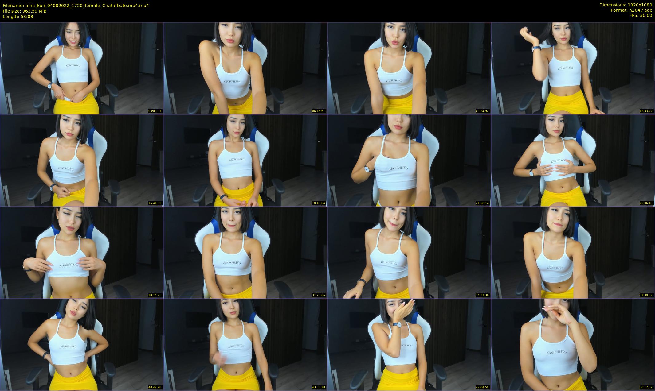 aina_kun — 54 minute Chaturbate female cam show recording, 1080p, Aug 4, 2022