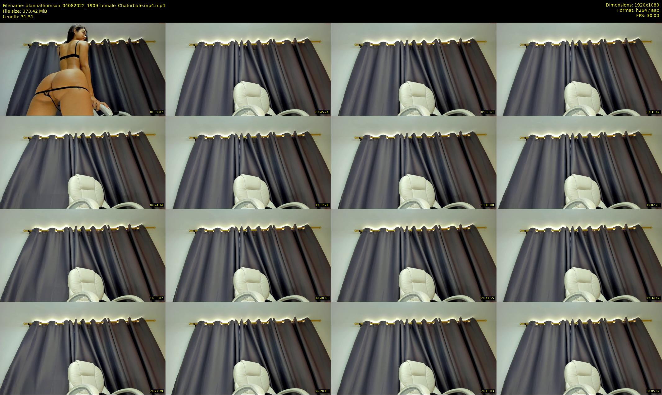 alannathomson — 32 minute Chaturbate female cam show recording, 1080p, Aug 4, 2022