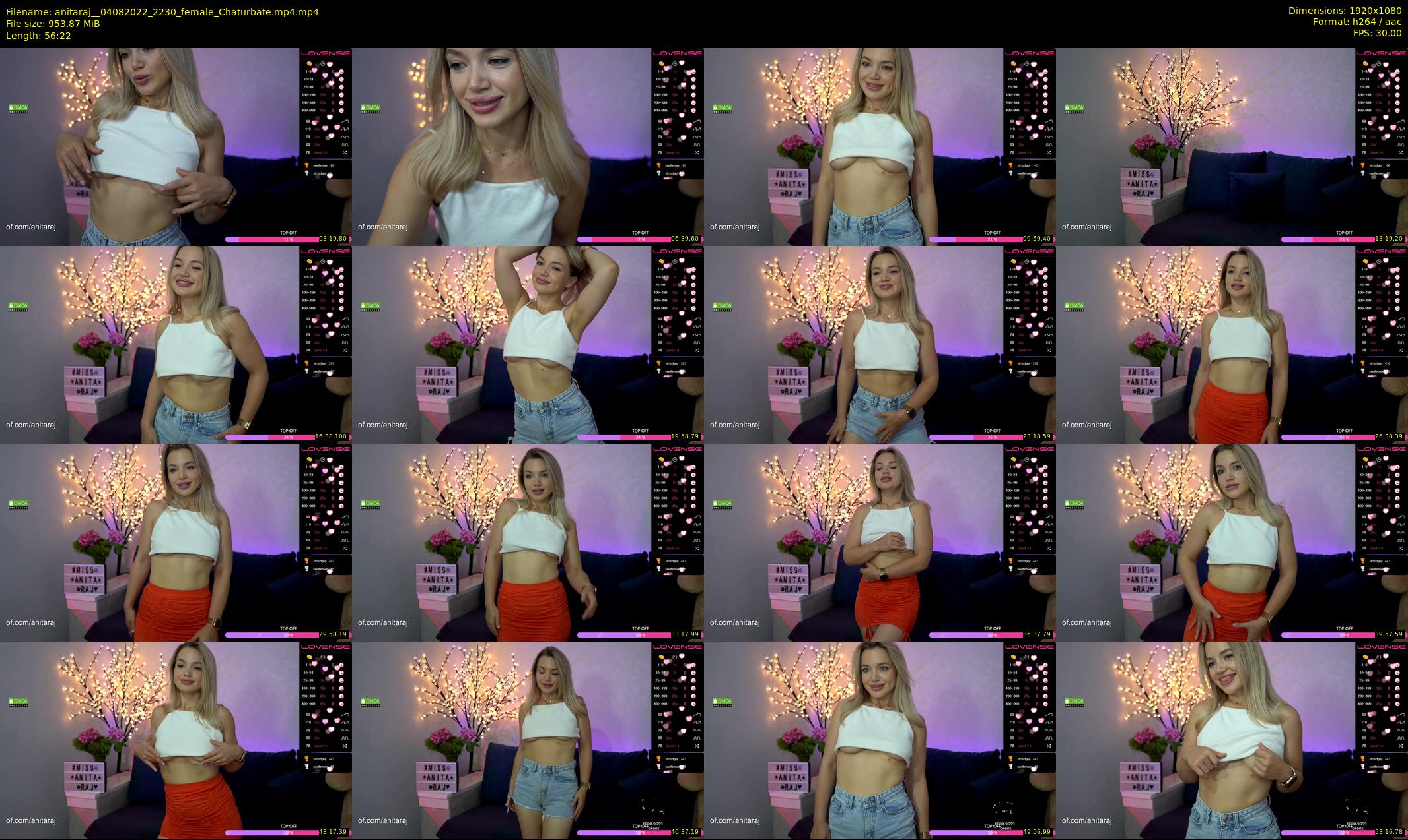 anitaraj_ — 57 minute Chaturbate female cam show recording, 1080p, Aug 4, 2022