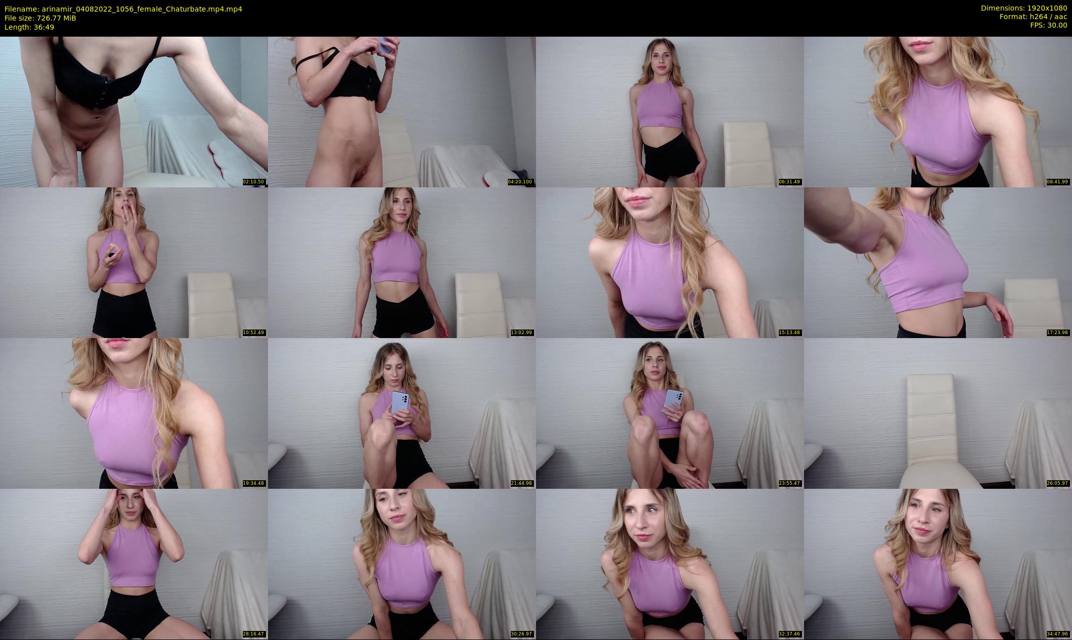 arinamir — 37 minute Chaturbate female cam show recording, 1080p, Aug 4, 2022