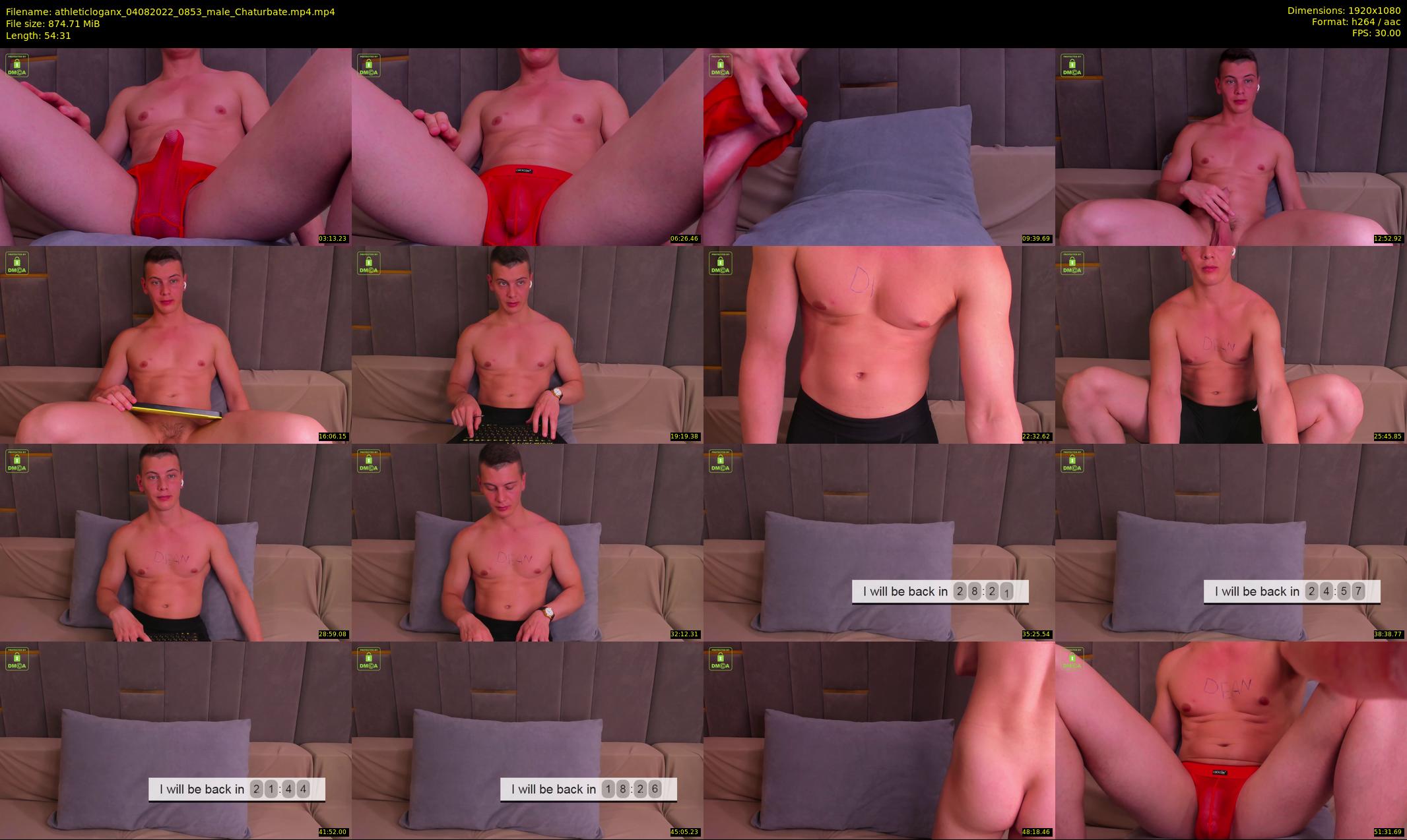athleticloganx — 55 minute Chaturbate male cam show recording, 1080p, Aug 4, 2022