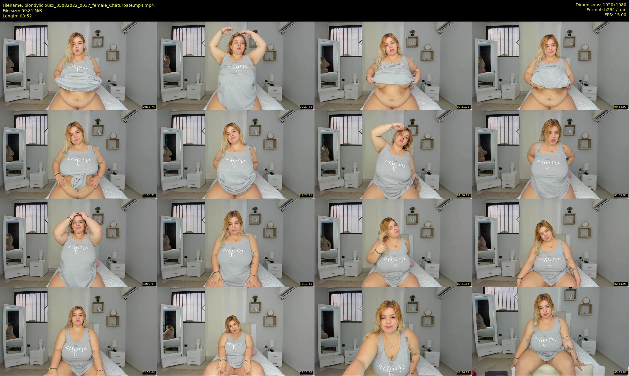 blondyliciousx — 4 minute Chaturbate female cam show recording, 1080p, Aug 5, 2022