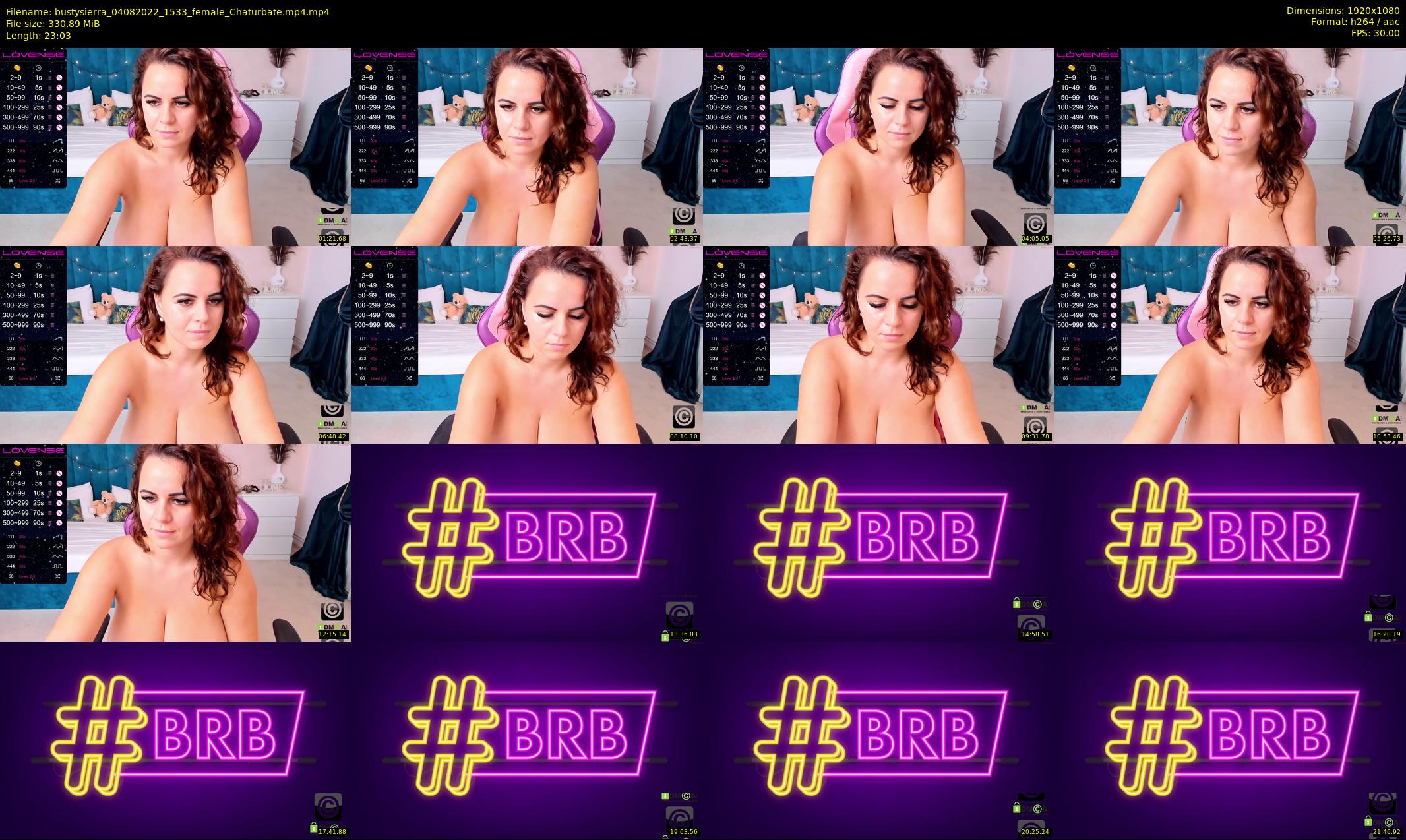 bustysierra — 24 minute Chaturbate female cam show recording, 1080p, Aug 4, 2022