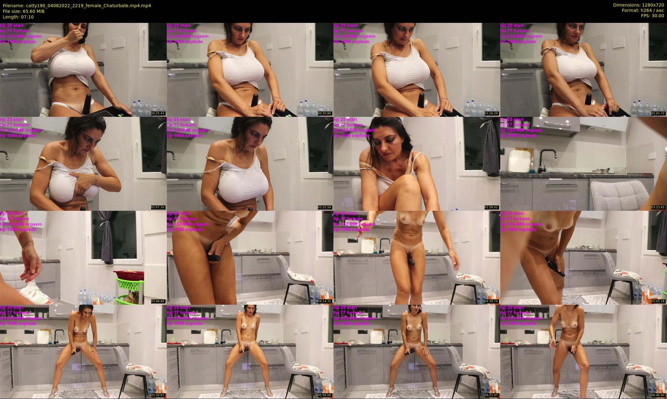catty190 — 8 minute Chaturbate female cam show recording, 720p, Aug 4, 2022