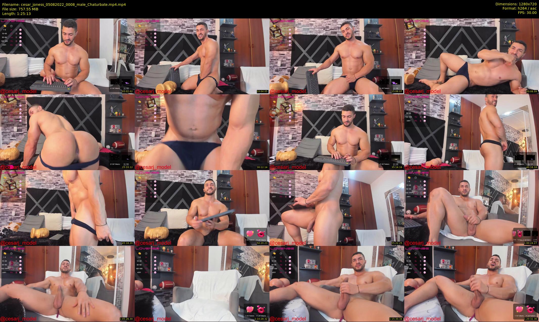 cesar_joness — 86 minute Chaturbate male cam show recording, 720p, Aug 5, 2022