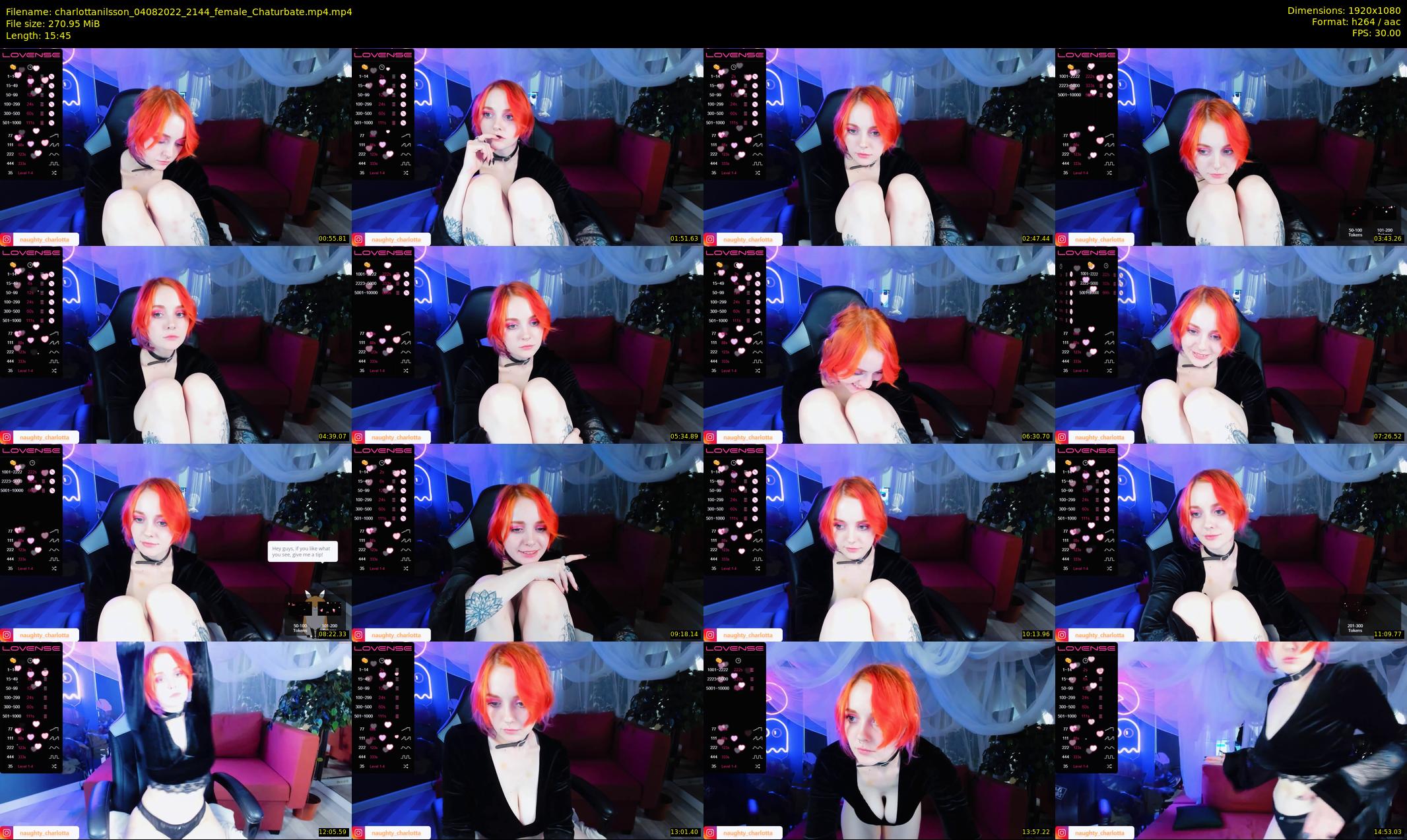 charlottanilsson — 16 minute Chaturbate female cam show recording, 1080p, Aug 4, 2022