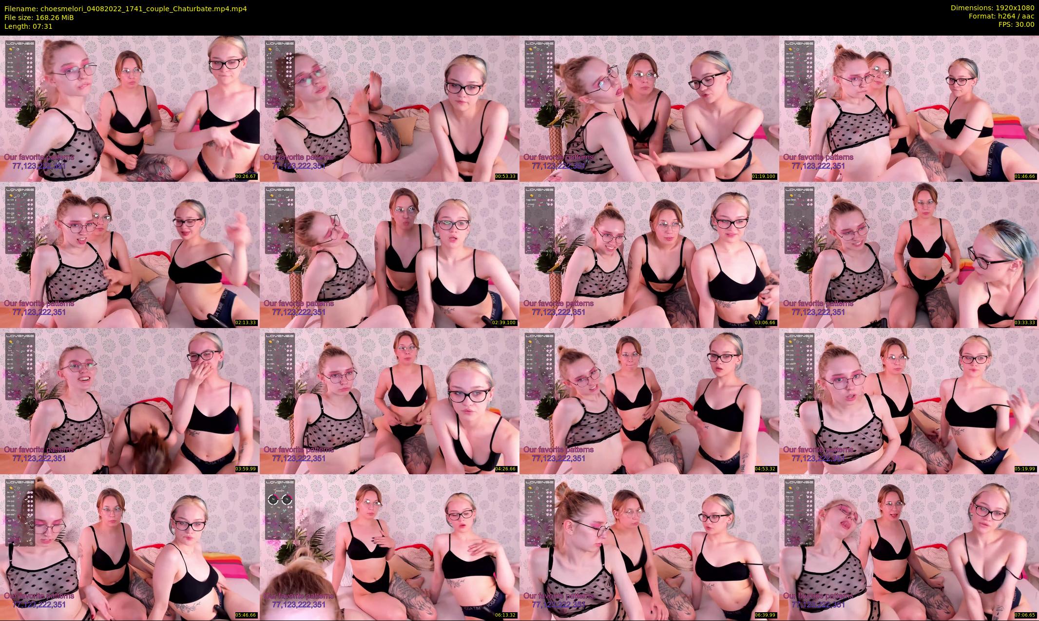 choesmelori — 8 minute Chaturbate couple cam show recording, 1080p, Aug 4, 2022