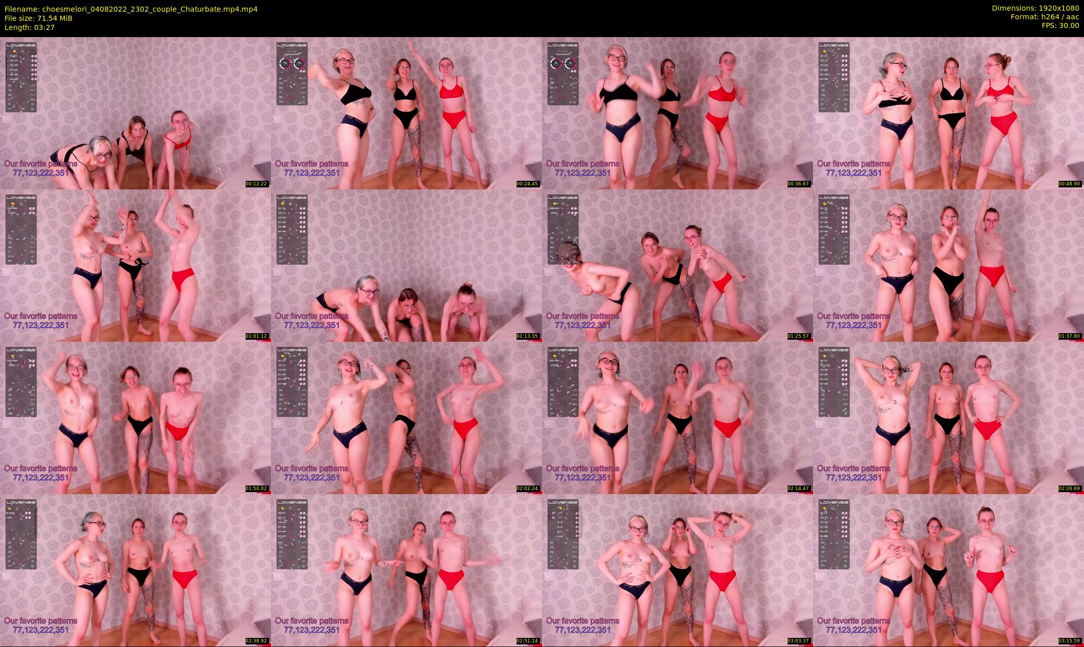 choesmelori — 4 minute Chaturbate couple cam show recording, 1080p, Aug 4, 2022