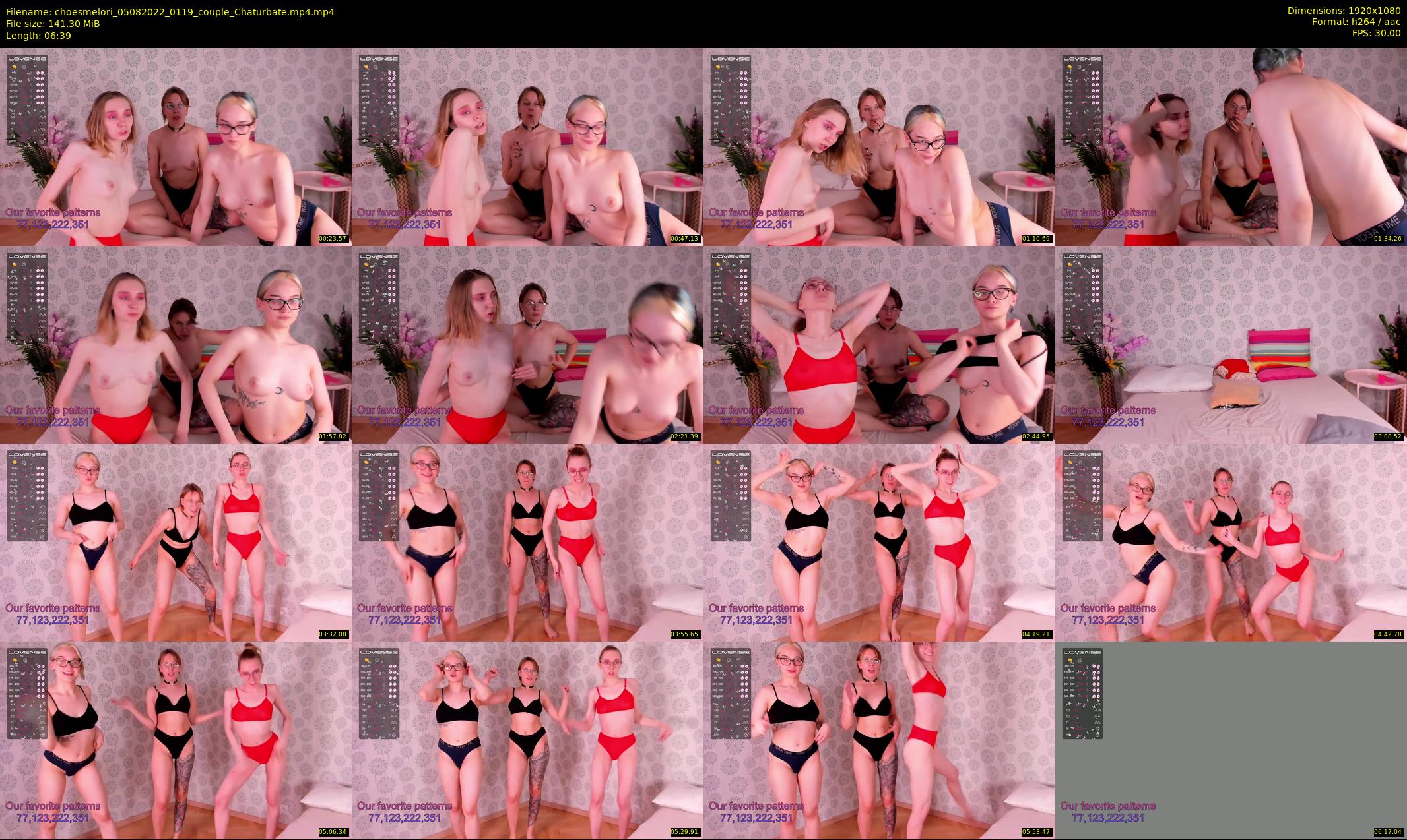 choesmelori — 7 minute Chaturbate couple cam show recording, 1080p, Aug 5, 2022