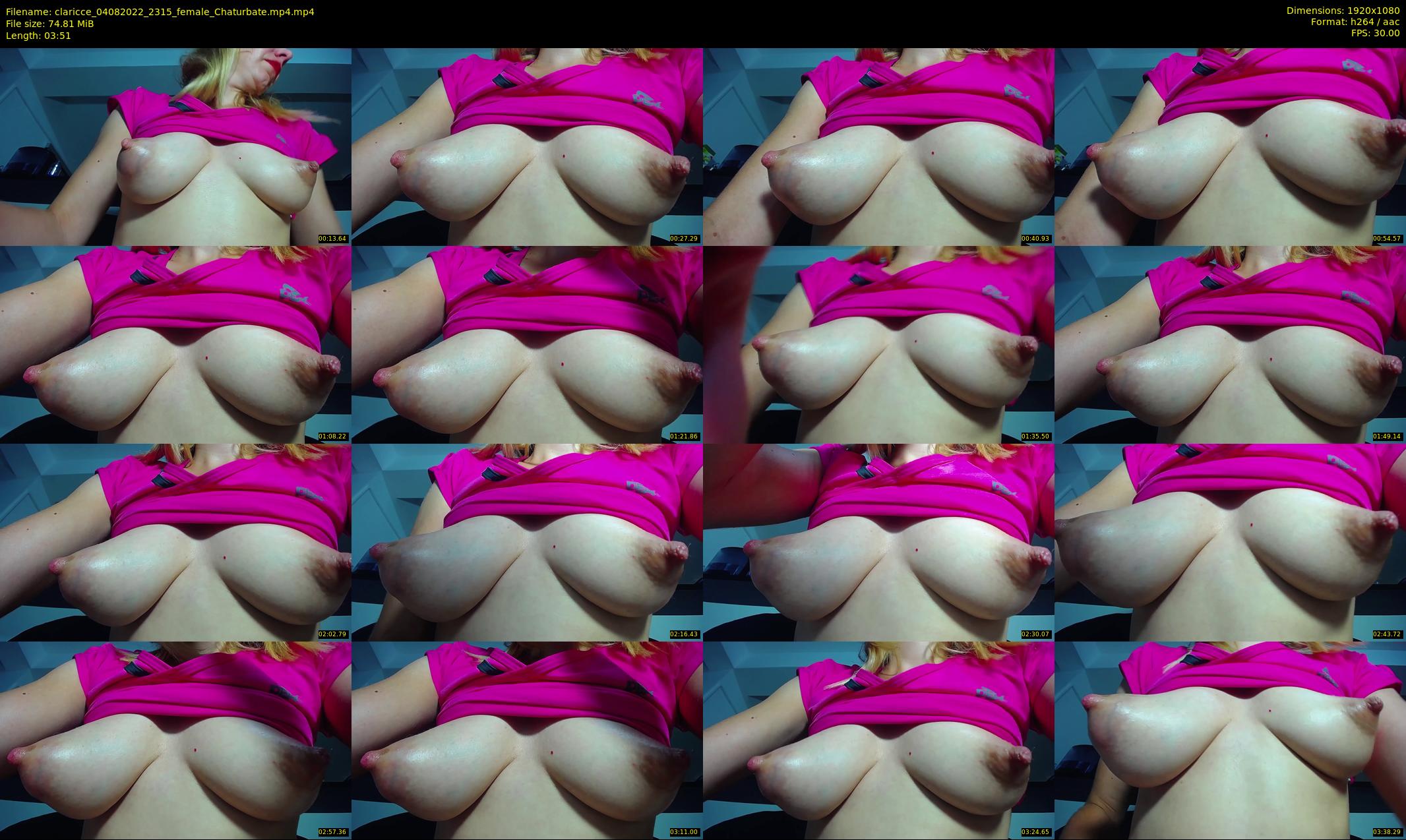 claricce — 4 minute Chaturbate female cam show recording, 1080p, Aug 4, 2022