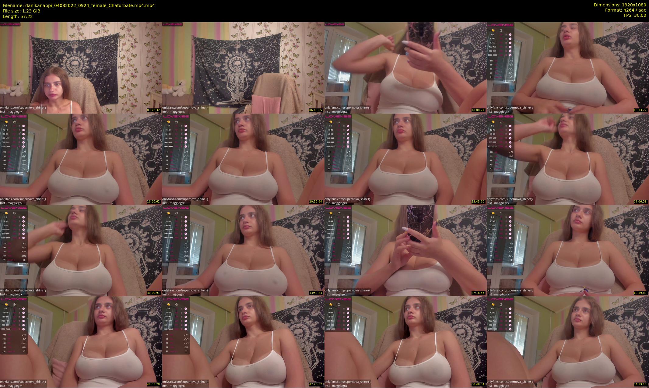 danikanappi — 58 minute Chaturbate female cam show recording, 1080p, Aug 4, 2022