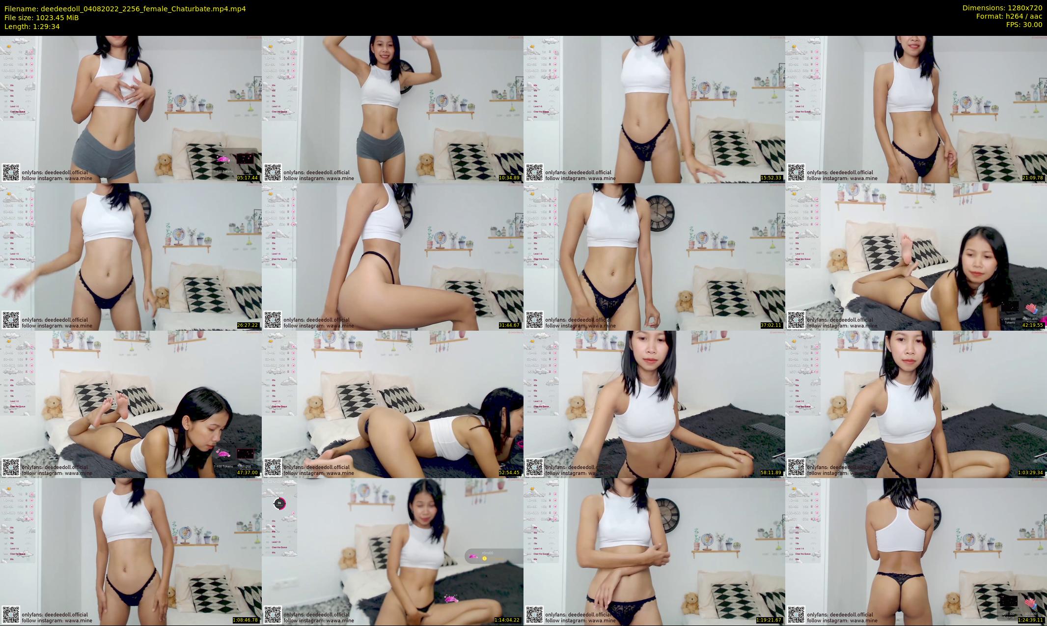 deedeedoll — 90 minute Chaturbate female cam show recording, 720p, Aug 4, 2022