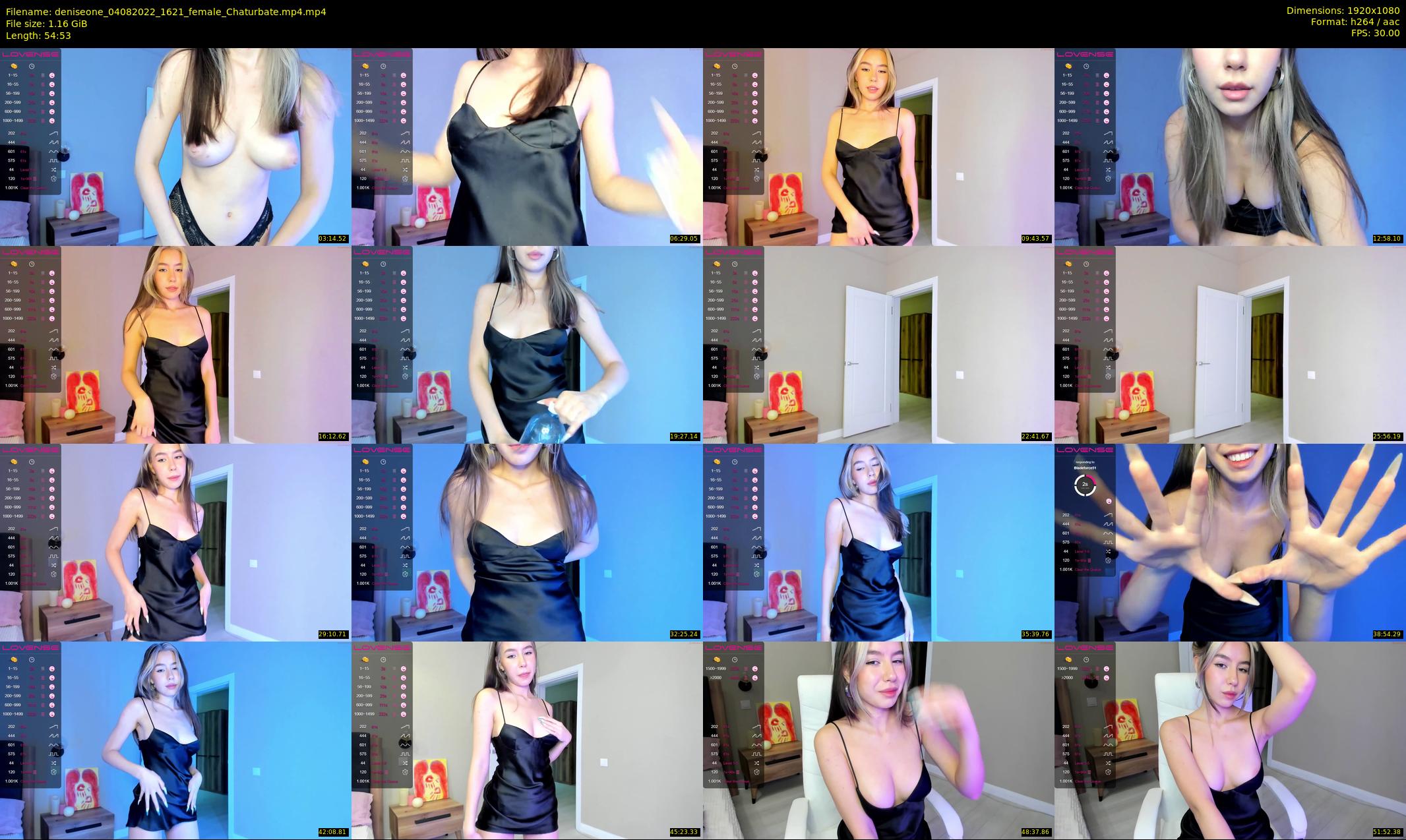 deniseone — 55 minute Chaturbate female cam show recording, 1080p, Aug 4, 2022