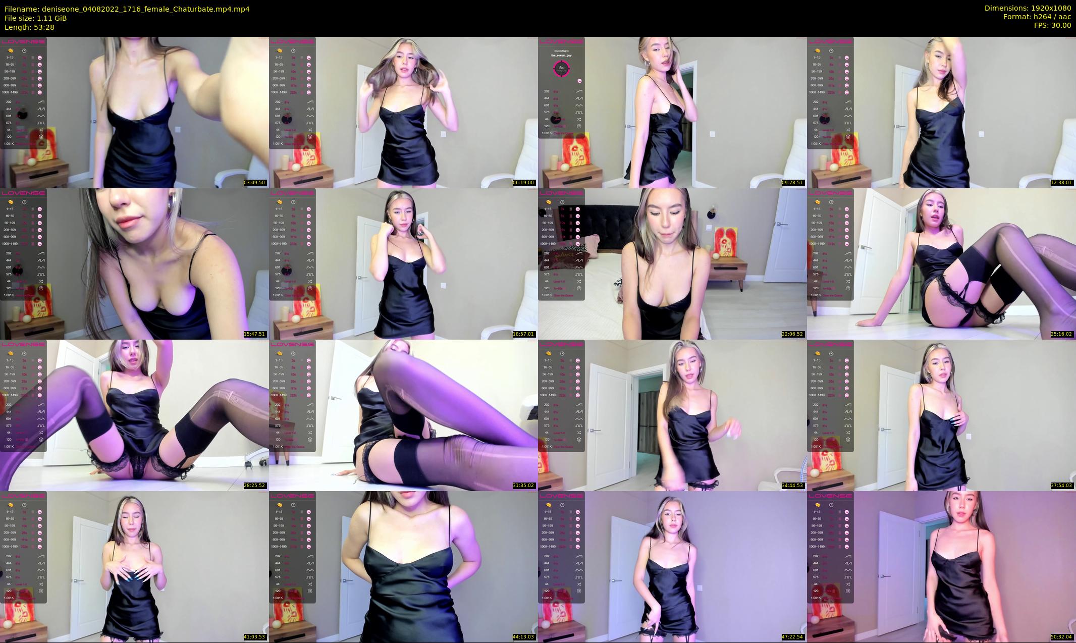 deniseone — 54 minute Chaturbate female cam show recording, 1080p, Aug 4, 2022